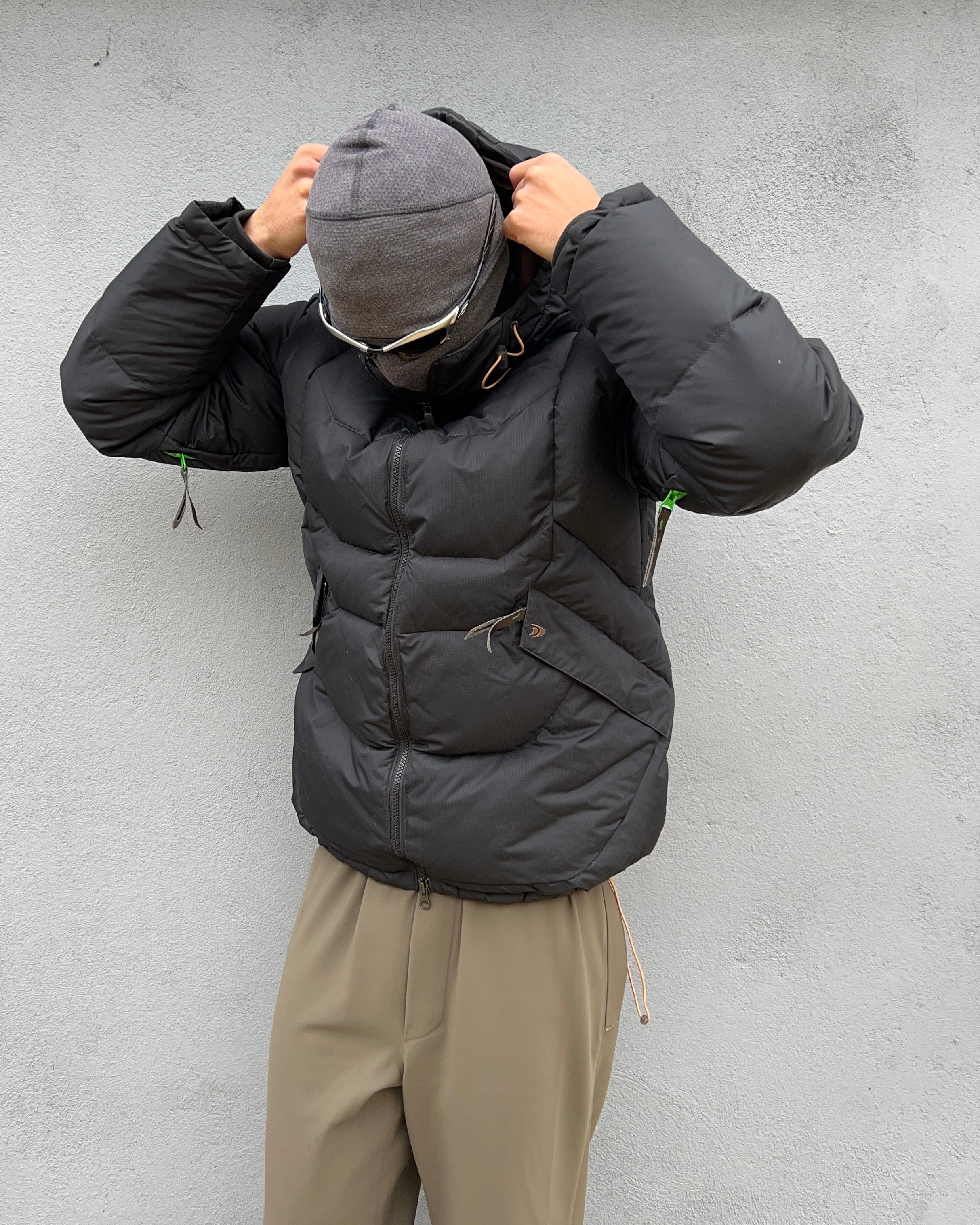 Salomon Early 00s Technical 'Armour' Panelled Down Puffer Jacket