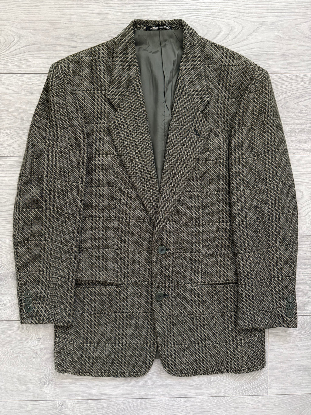 Giorgio Armani 1980s 2B Textured Wool Sports Jacket Blazer - Size S