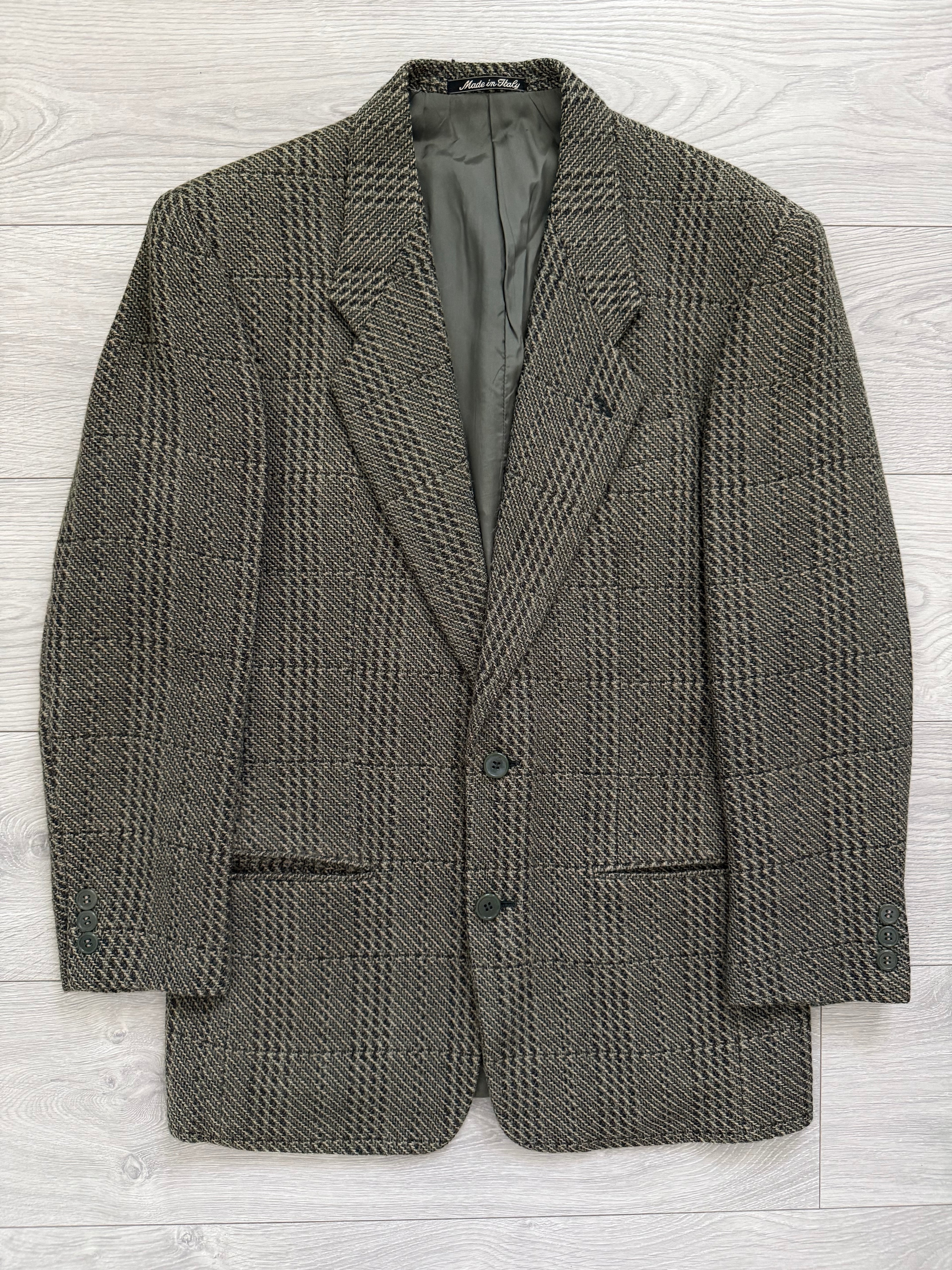 Giorgio Armani 1980s 2B Textured Wool Sports Jacket Blazer - Size S