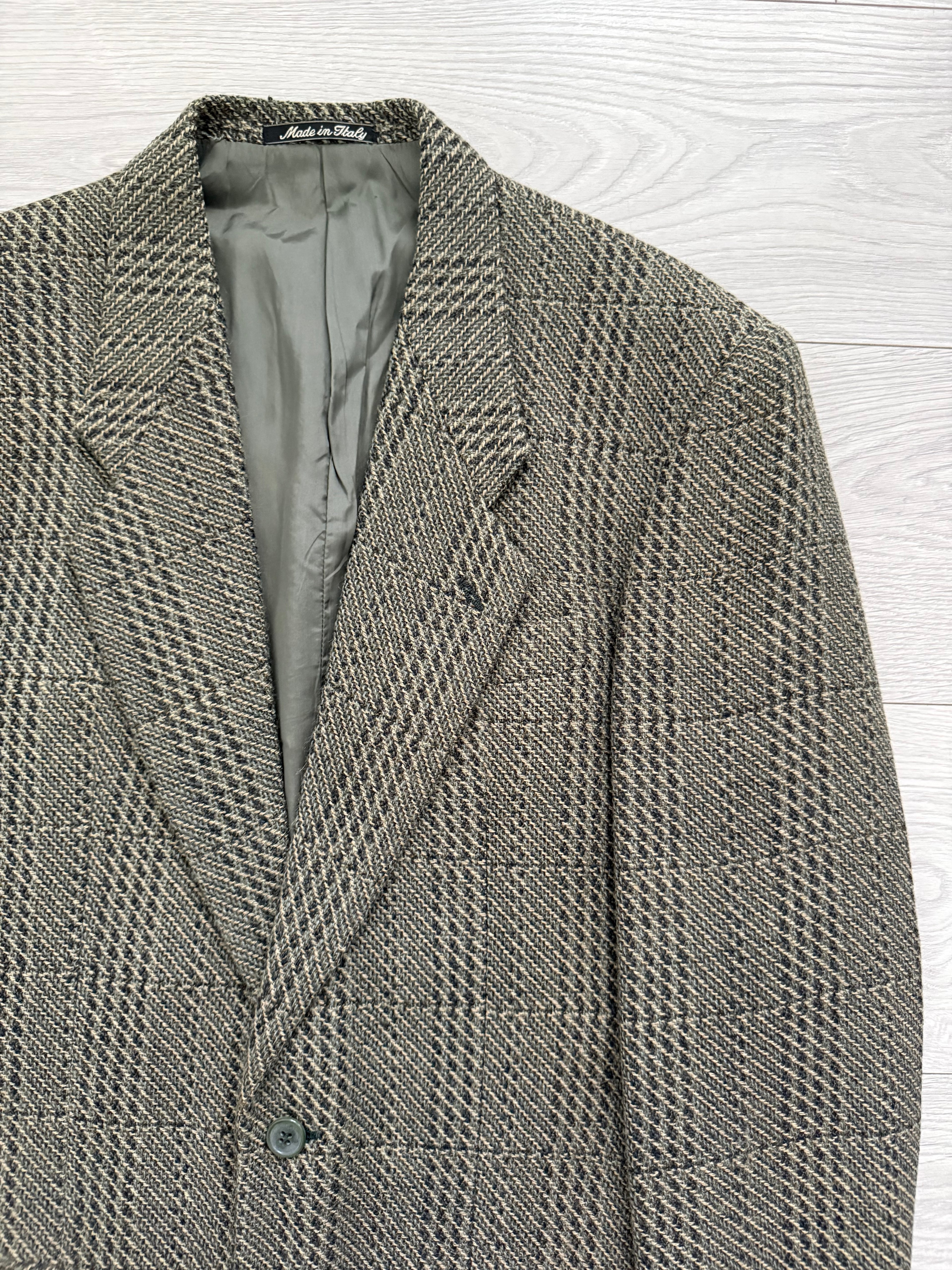 Giorgio Armani 1980s 2B Textured Wool Sports Jacket Blazer - Size S