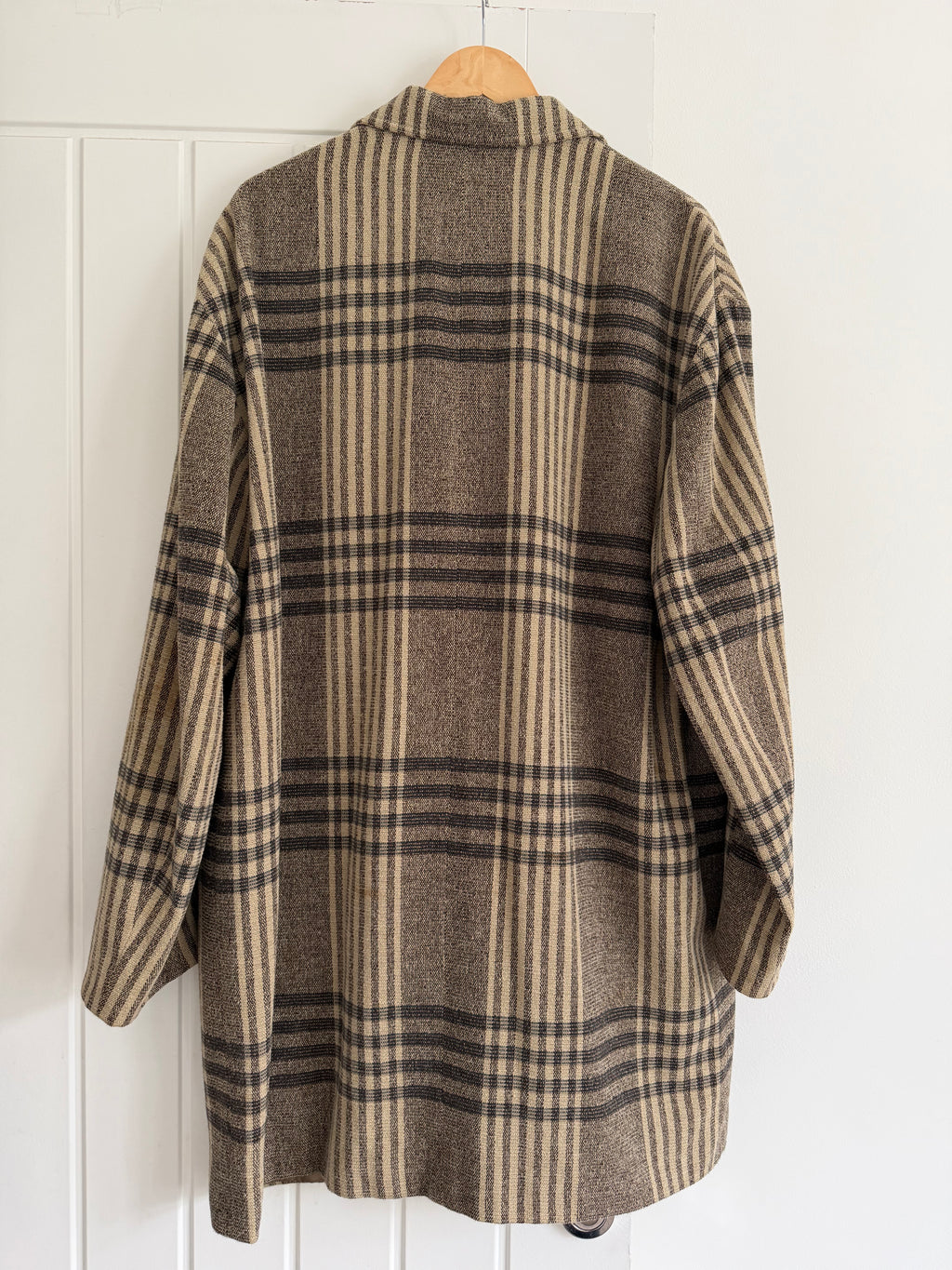 Emporio Armani 1990s Wool Blend Textured Sport Coat  - Size XL