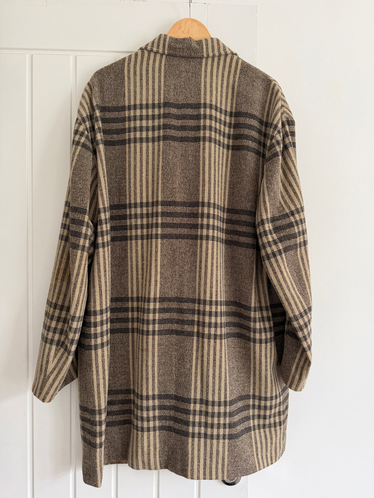 Emporio Armani 1990s Wool Blend Textured Sport Coat  - Size XL
