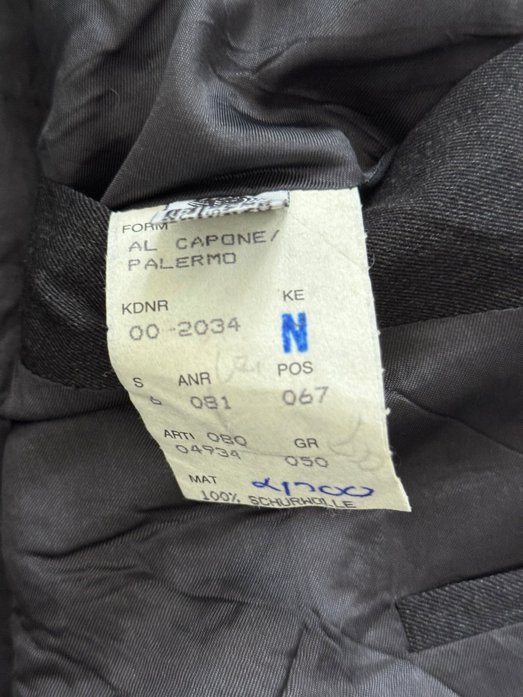 Hugo Boss 1980s 'Al Capone' Grey Peaked Lapel Double Breasted Wool Sports Jacket Blazer - Size L