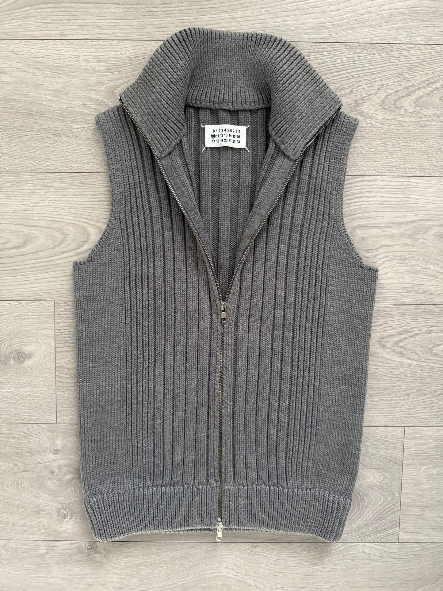 Maison Martin Margiela FW2011 Heavy Knit Ribbed Vest - Size M