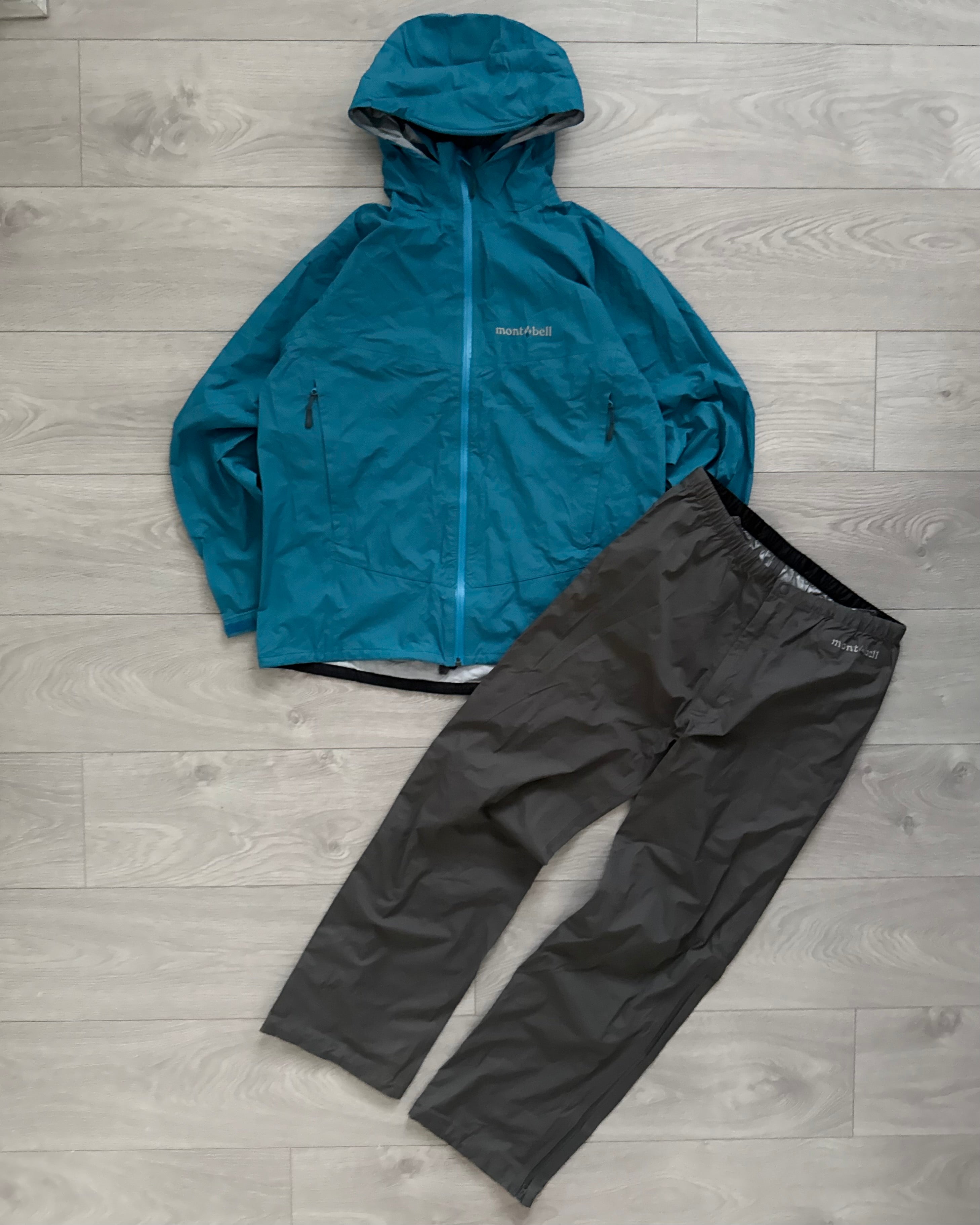 ジャケット・アウター 00s montbell GORE-TEX shell set up blue Montbell goretex hard shell – ReTrail