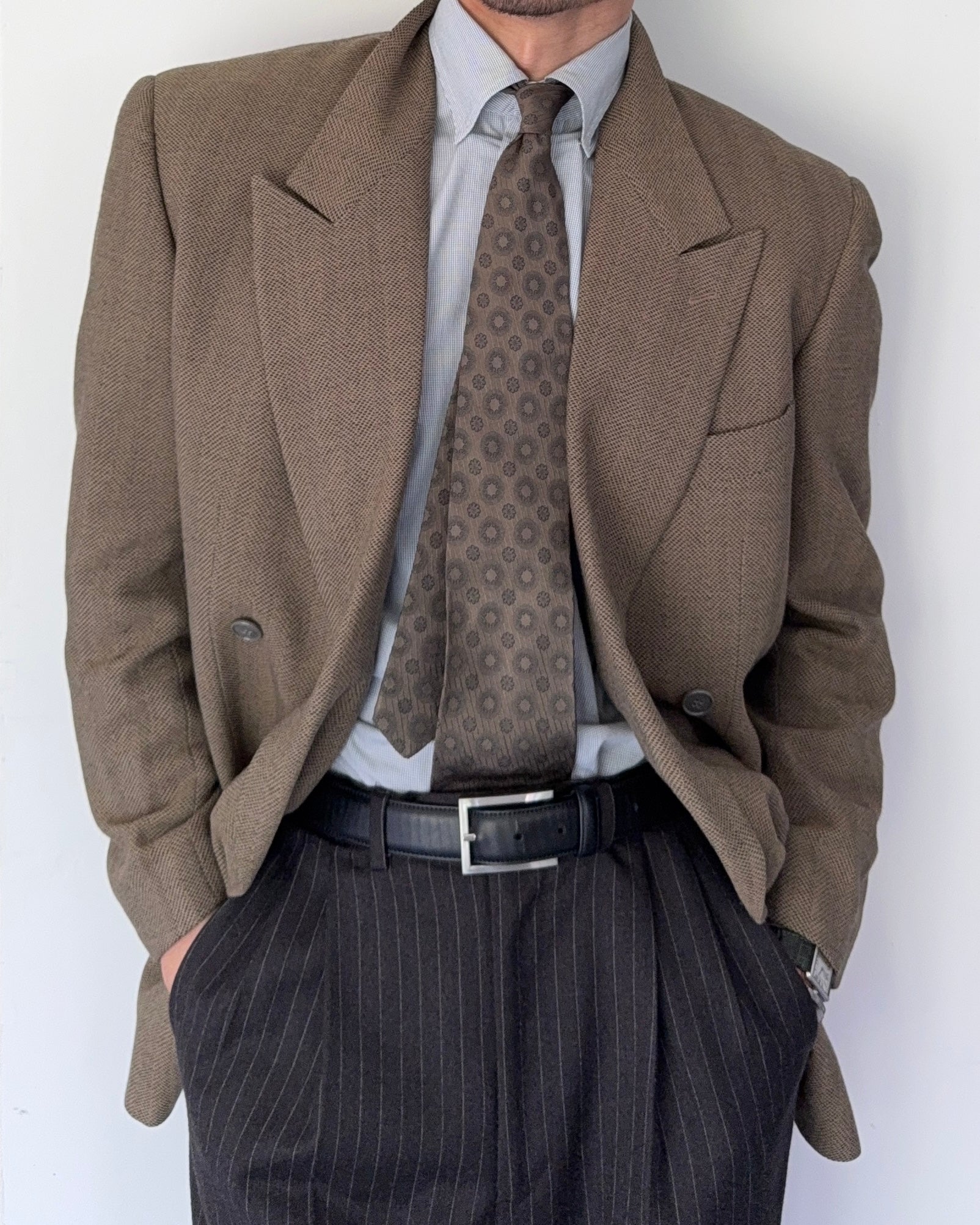 Giorgio Armani 1980s Double Breasted Sports Blazer Jacket - Size M