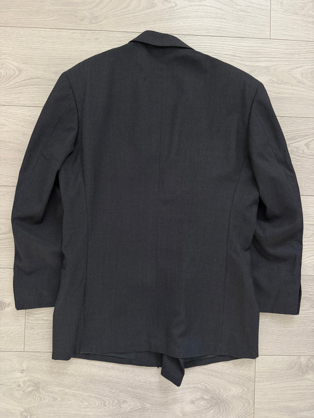 Emporio Armani 1980s Peaked Lapel Double Breasted Wool Sport Jacket Blazer - Size XS