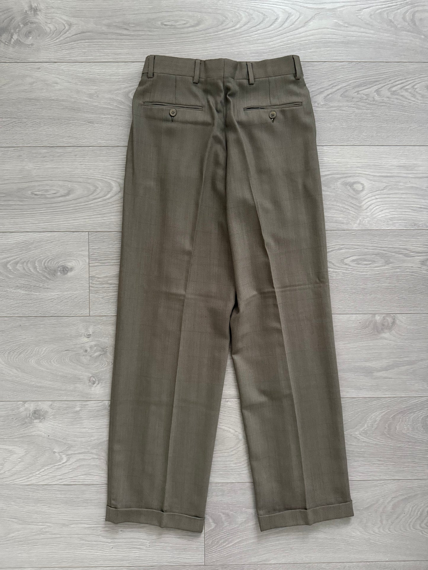 Giorgio Armani 1990s Double-Breasted Wool Suit - Size S Jacket / 30" Waist