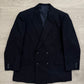 Doremuil Fabric Double Breasted Pleated Wool Suit - Size XL Jacket / 38" Waist