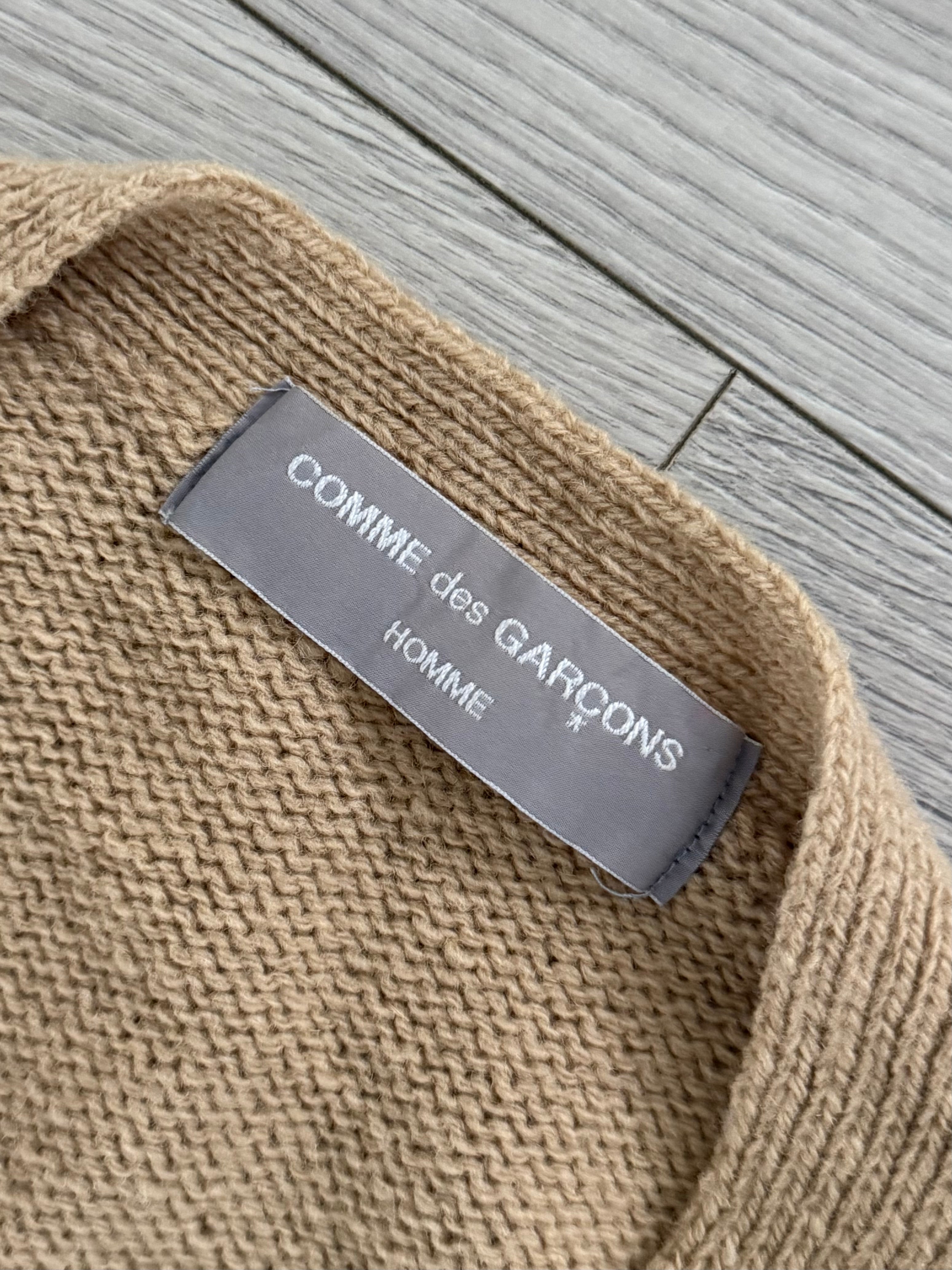 Comme Des Garcons Homme FW2001 Wool Knit Cardigan - Size M – NDWC0