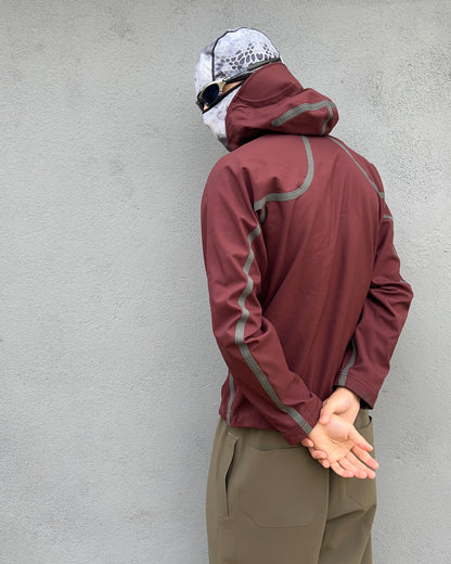 Mountain Hardwear Exposed Taped Seam Technical Conduit Jacket Burgundy - Size S