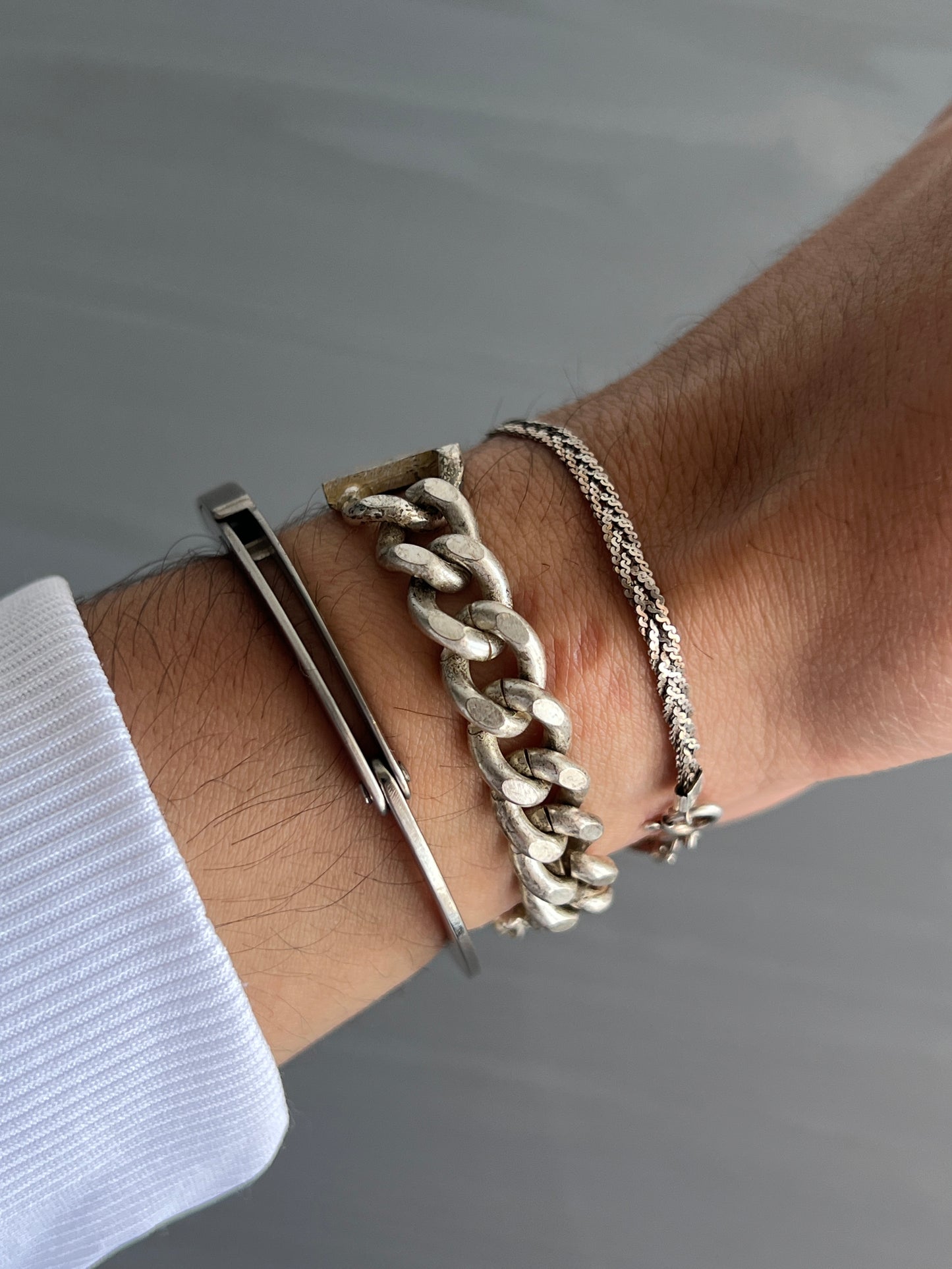 Jean Paul Gaultier 00s Distressed ID Bracelet