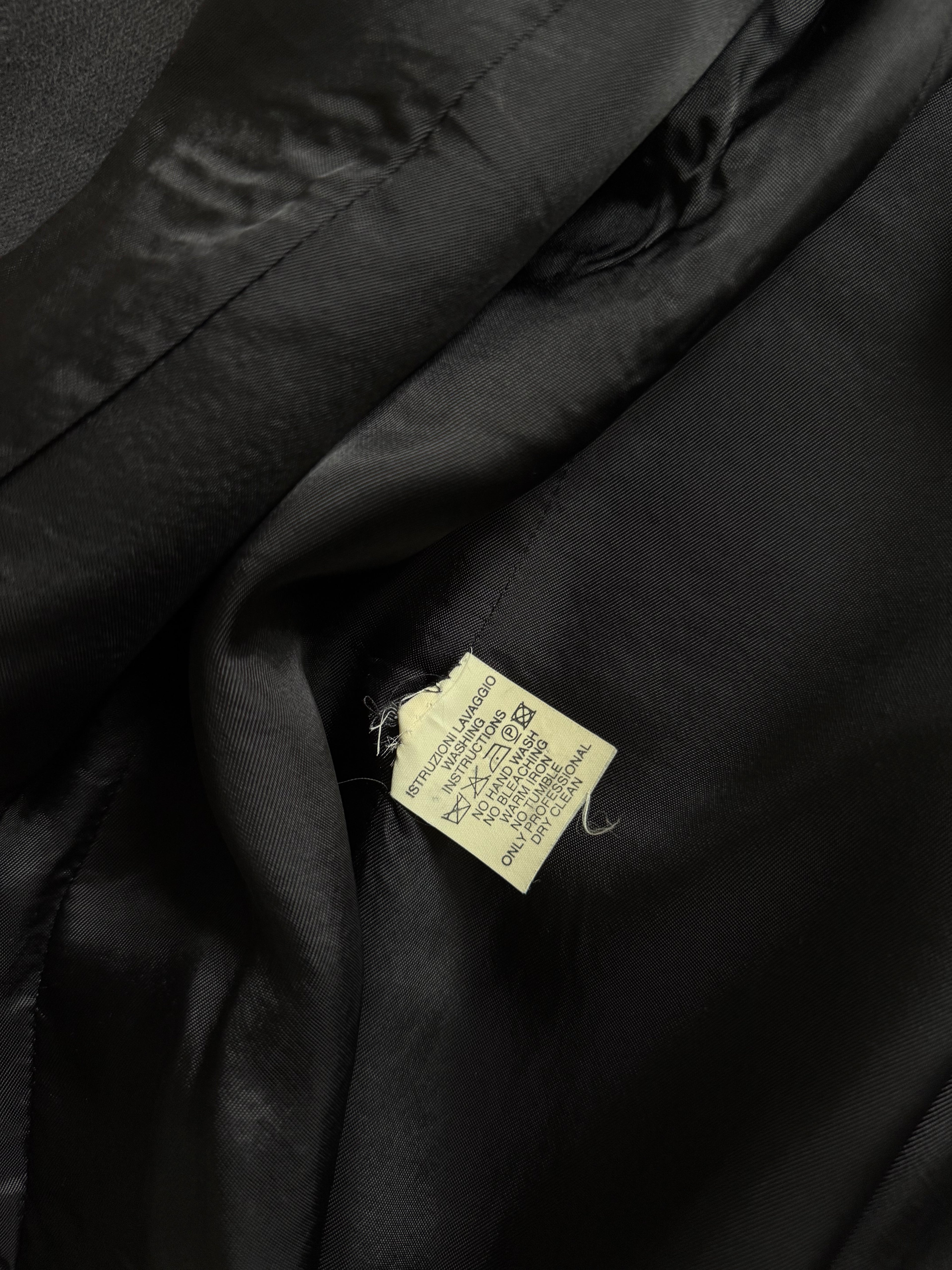 Giorgio Armani 1980s 2B Wool Silk Micro-Herringbone Sport Jacket Blazer - Size L