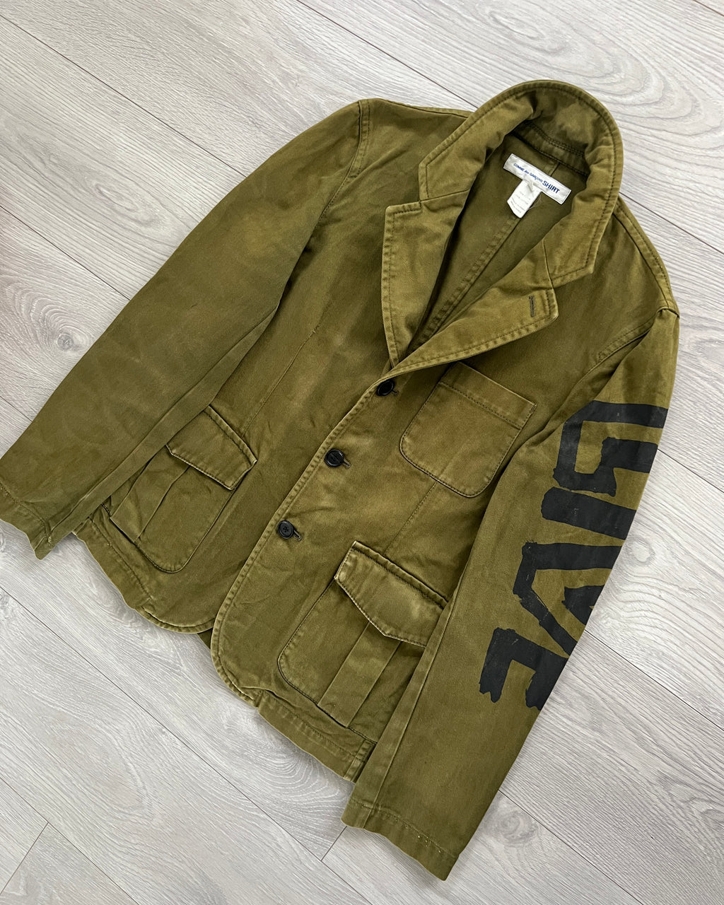 Comme Des Garcons Shirt 00s Printed Blazer Jacket - Size XS