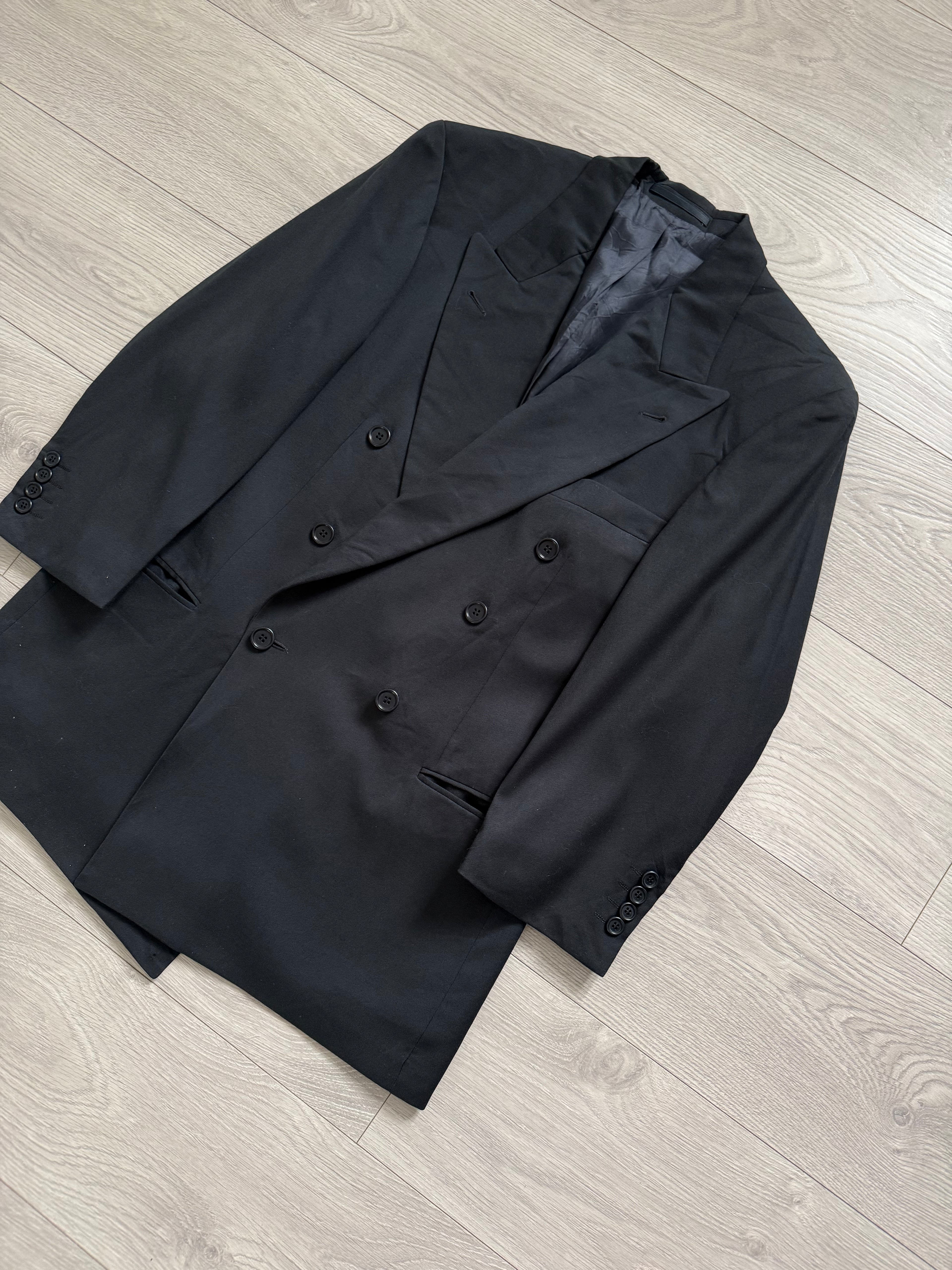 Hugo Boss 1980s 'Zeus' Double Breasted Peaked Lapel Sports Jacket Blazer - Size S