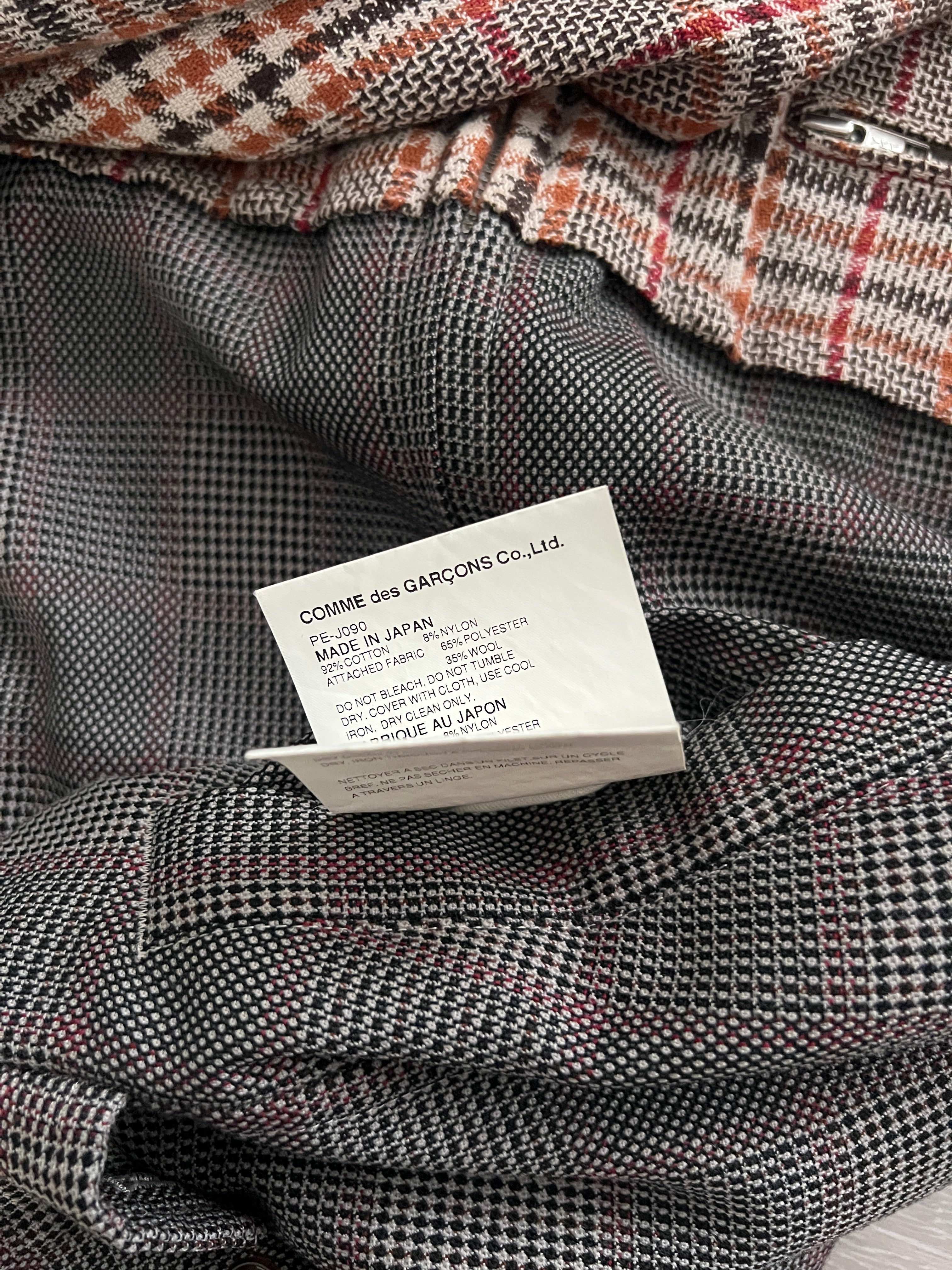 Comme Des Garcons Homme Plus AW2001 Check Jacket - Size S