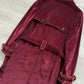 Prada FW2017 Runway Burgundy Red Western Corduroy Belted Coat - Size M