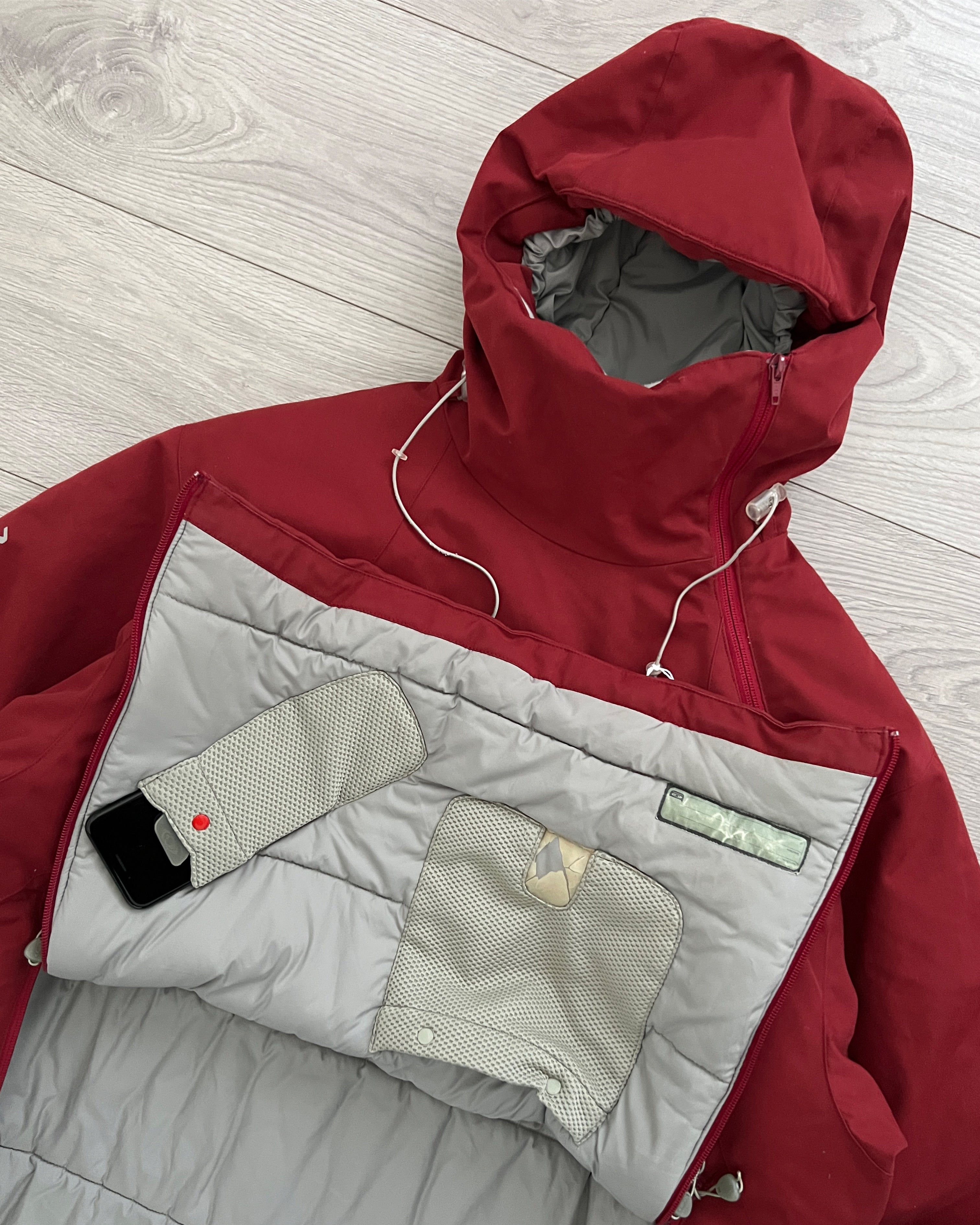 Salomon Late 1990s Asymmetrical Zip Technical Insulated Jacket