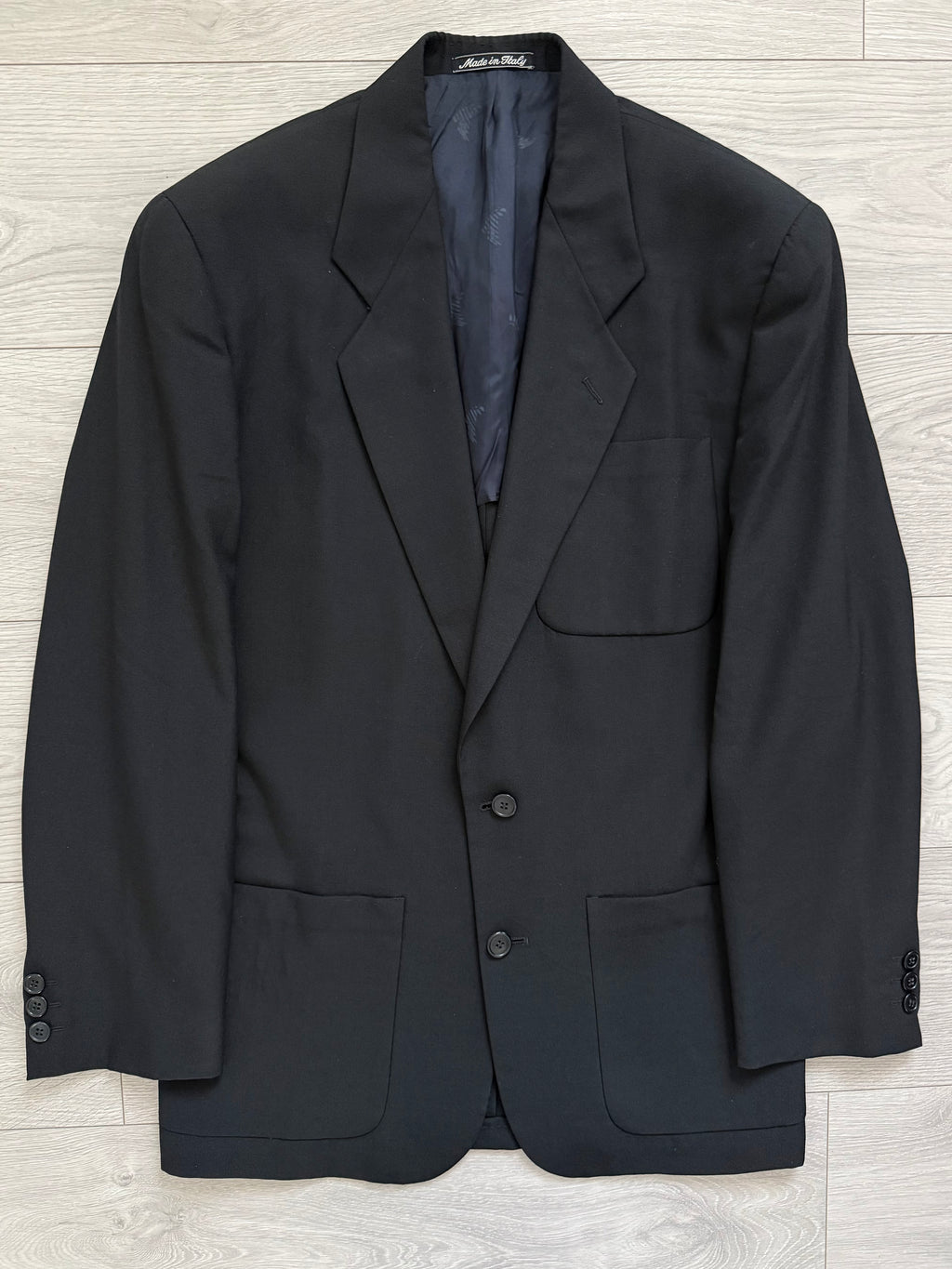 Emporio Armani 1980s 2B Unlined Wool Sports Jacket Blazer - Size S