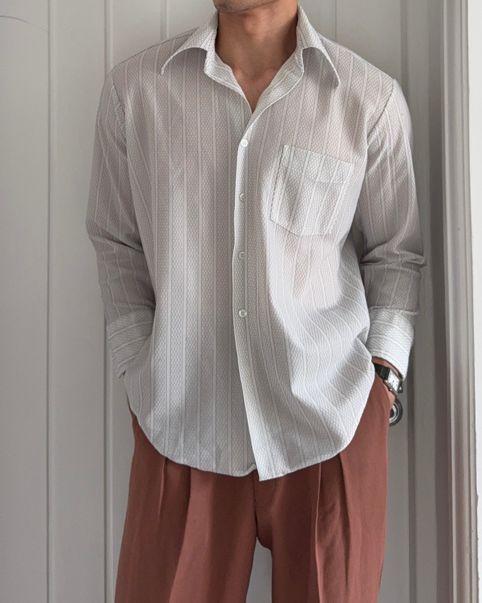 Marlboro 1990s Vintage Crochet Western Shirt - Size S