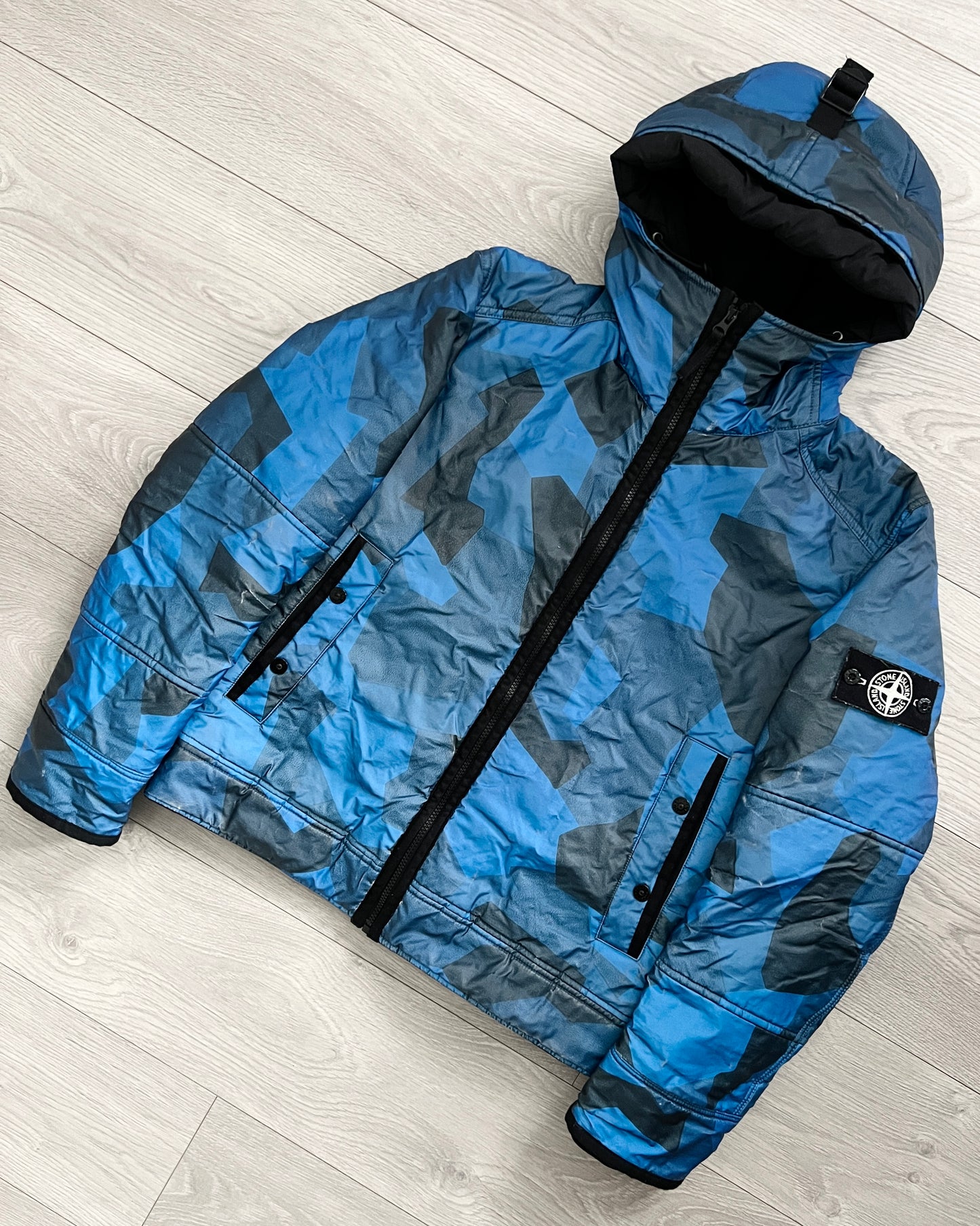 Stone Island AW2012 30th Anniversary Glass Camo Reflective Jacket - Size M