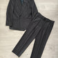 Armani 1990s Double Breasted Pleated Wool Suit - Size L Jacket / 34" Waist