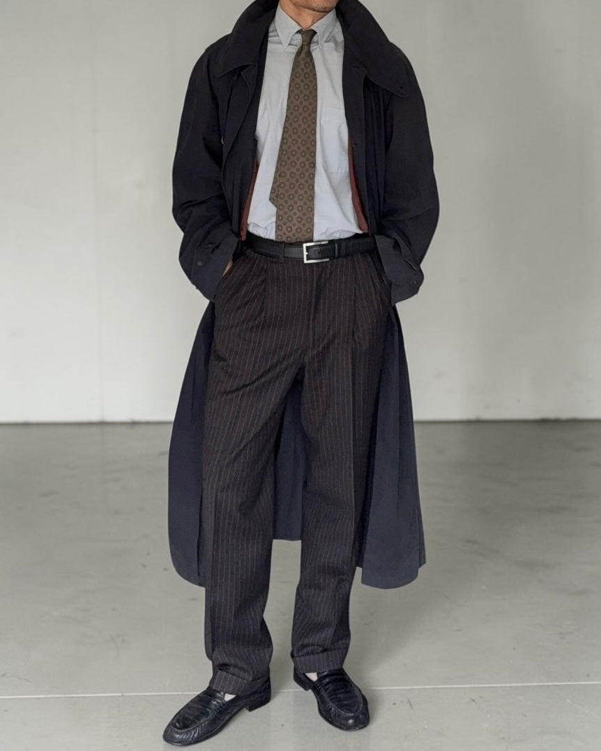 Emporio Armani 1990s Waterproof Oversized Belted Trench Coat - Size XXL