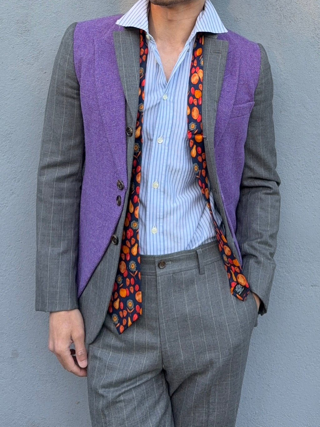 Comme Des Garcons Homme Plus AW2009 Curve Panelled Wool Suit - Size XS Jacket / 30" Waist