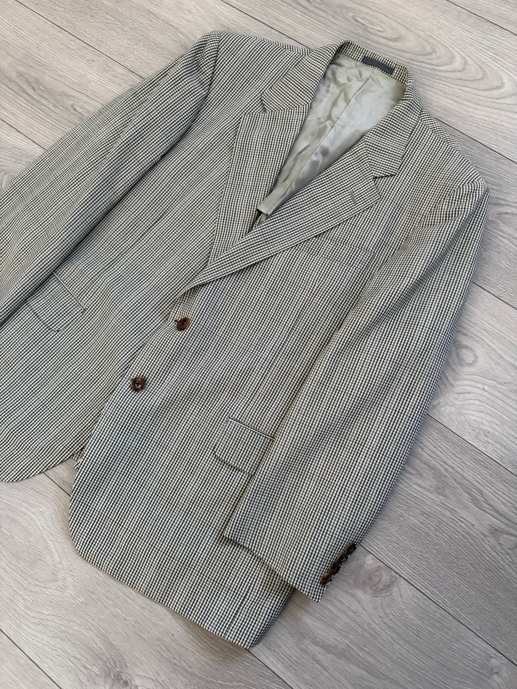 Burberry 1980s 2B Silk Wool Sports Blazer Jacket - Size XXL