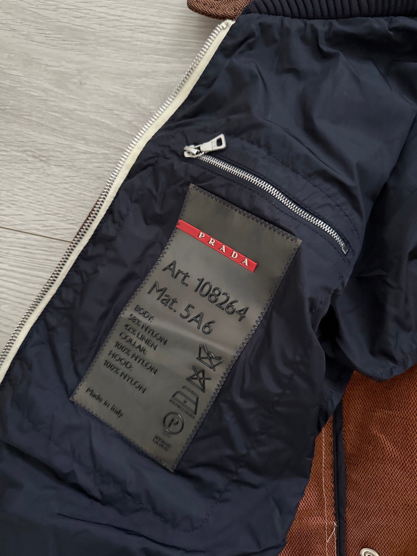 Prada Sport 00s Cafe Racer Moto Jacket - Size S