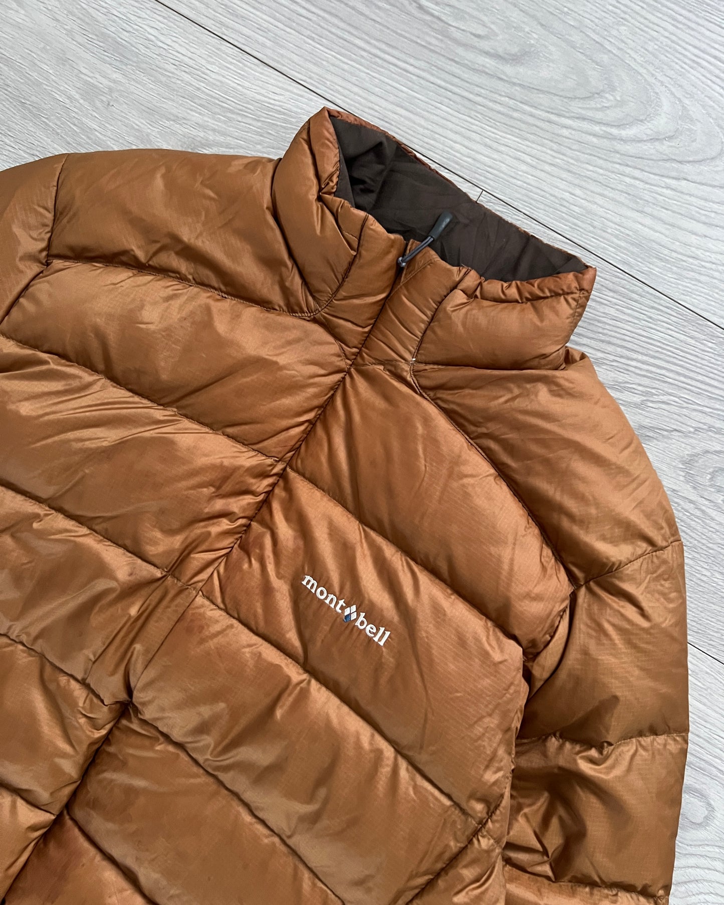 Montbell 00s Brown Down Puffer Jacket - Size M