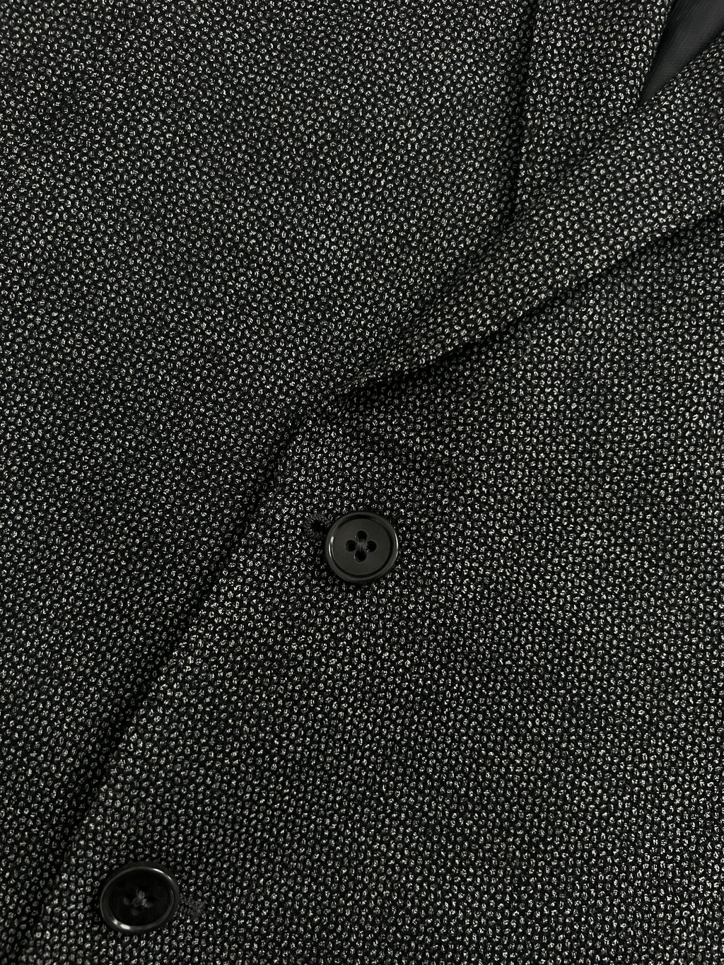 Emporio Armani Textured Wool Grey Suit - Size L Jacket / 34" Waist