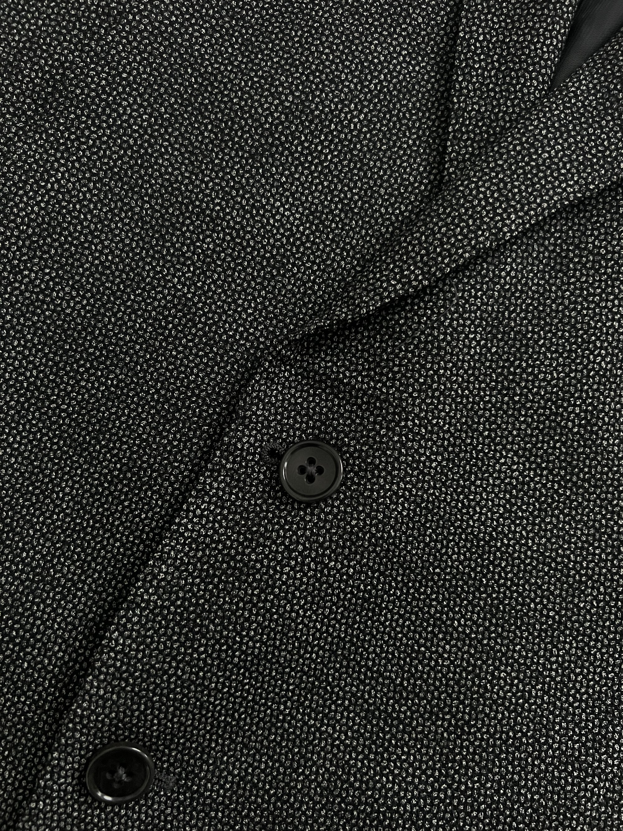 Emporio Armani Textured Wool Grey Suit - Size L Jacket / 34" Waist