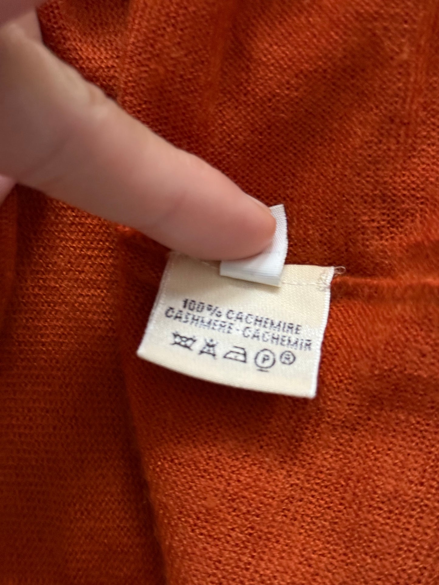 Hermes by Martin Margiela FW2002 'Hermes Orange' Cashmere Knit - Size Womens L