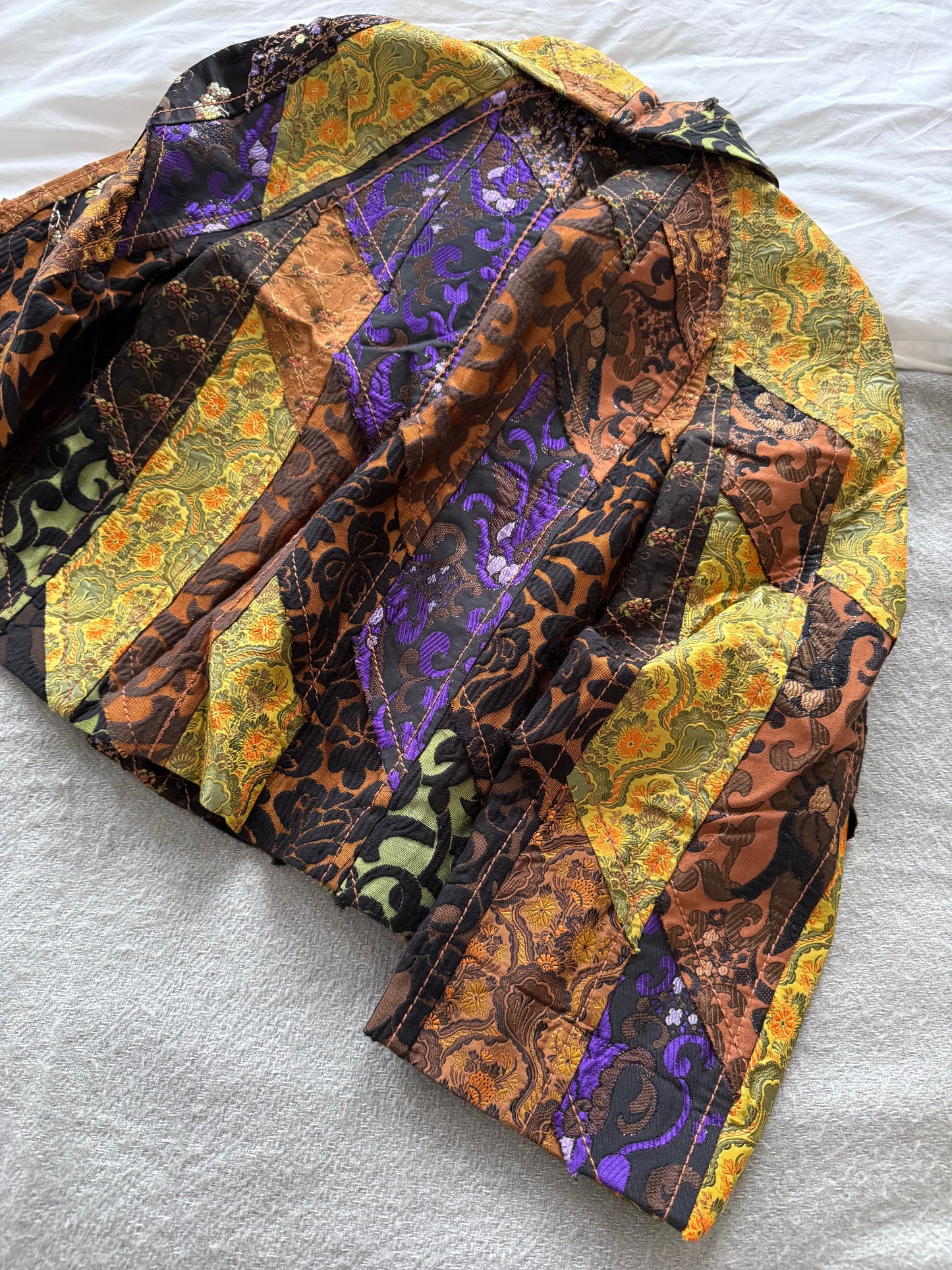 Prada FW2015 Womens Tapestry Silk Embroidered Jacket - Size IT40