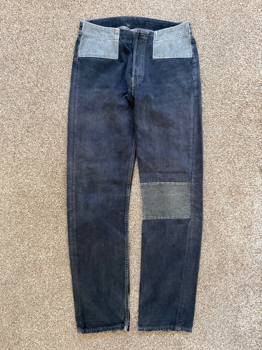 Maison Martin Margiela Artisanal Line (0) SS1999 Re-Worked Panelled Denim Jeans - Size 27" Waist
