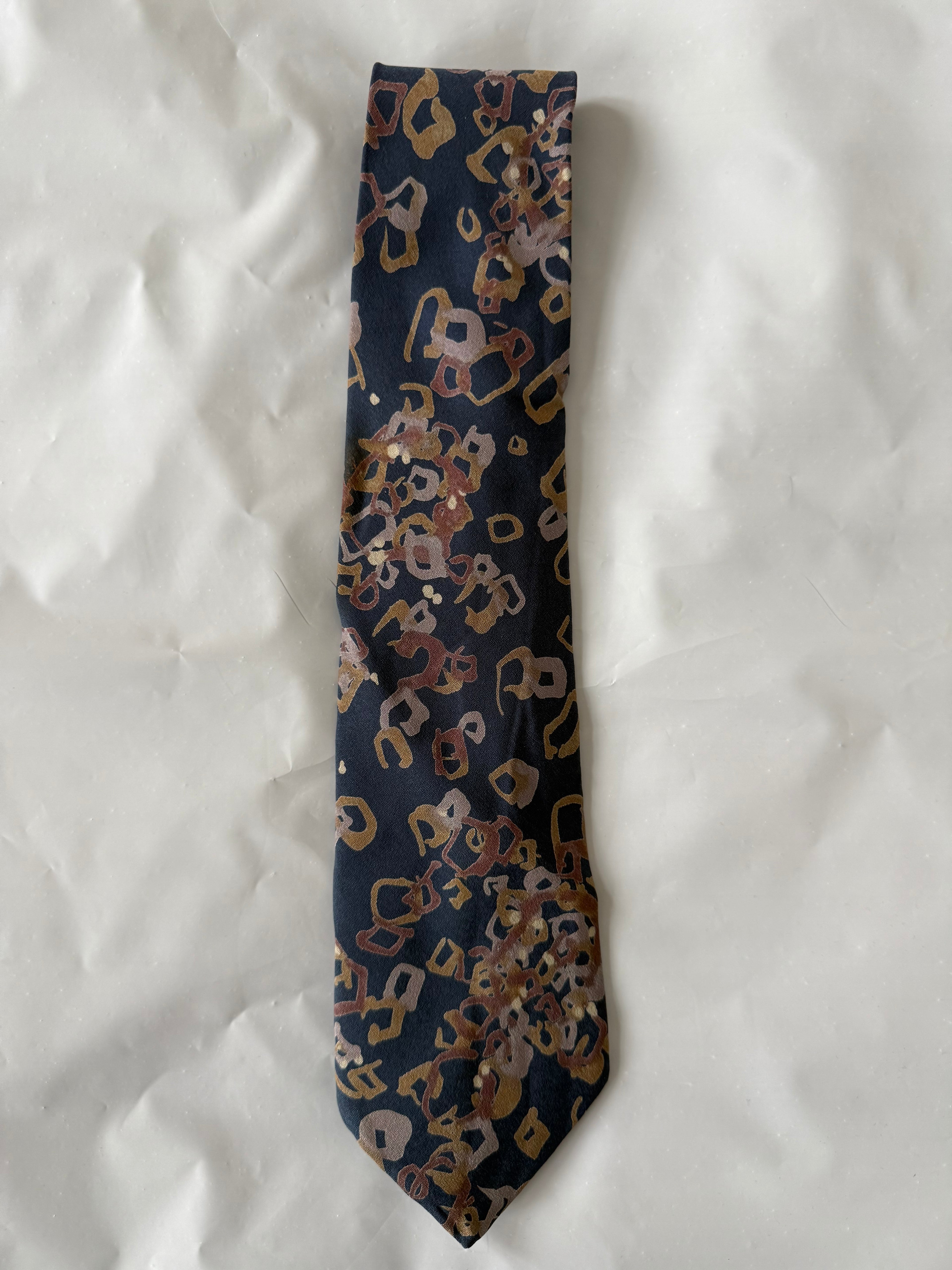 Issey Miyake 1990s Silk Tie