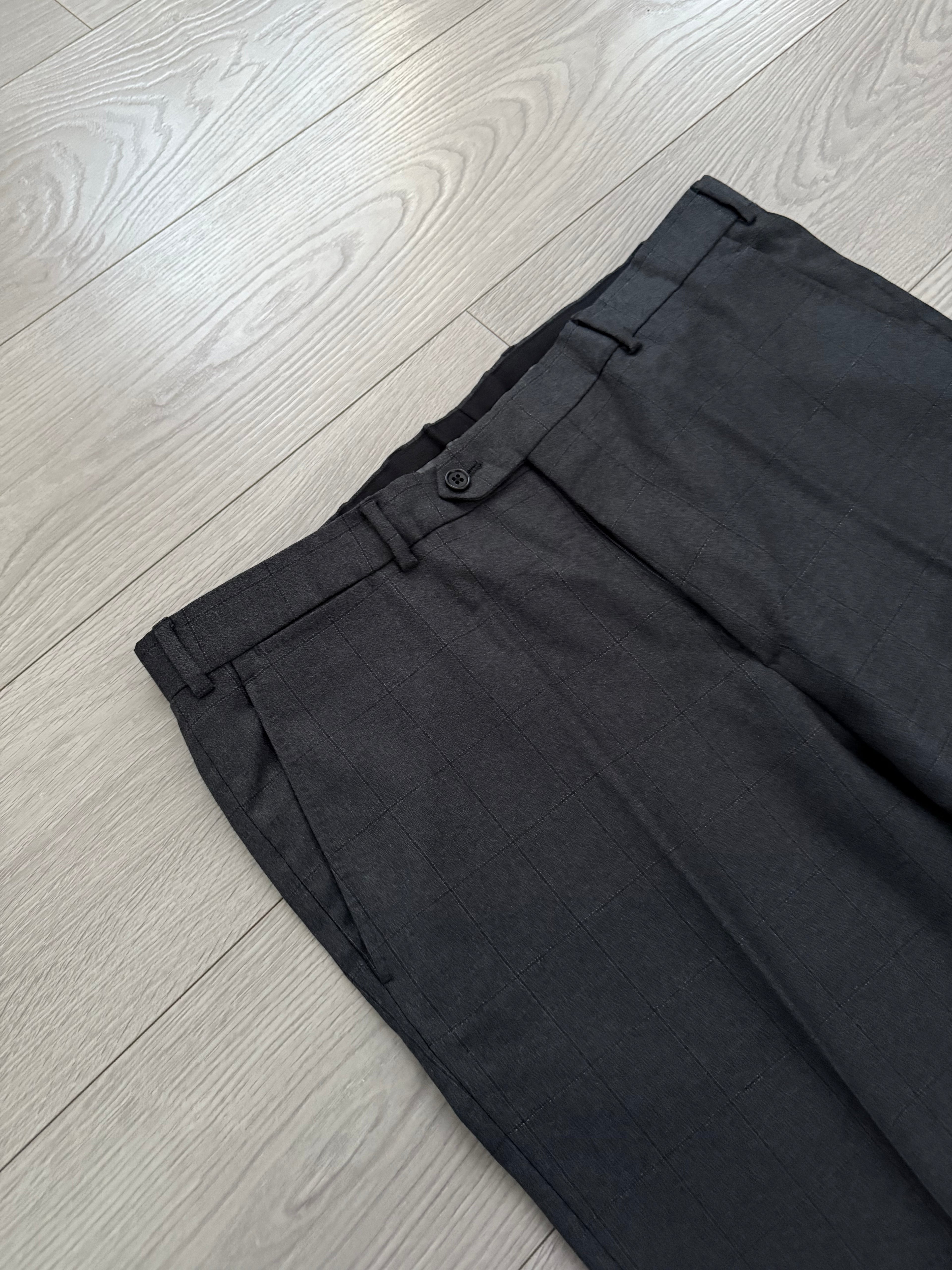 Armani 2016 Windowpane Check Wool Suit - L Jacket / 38" Waist