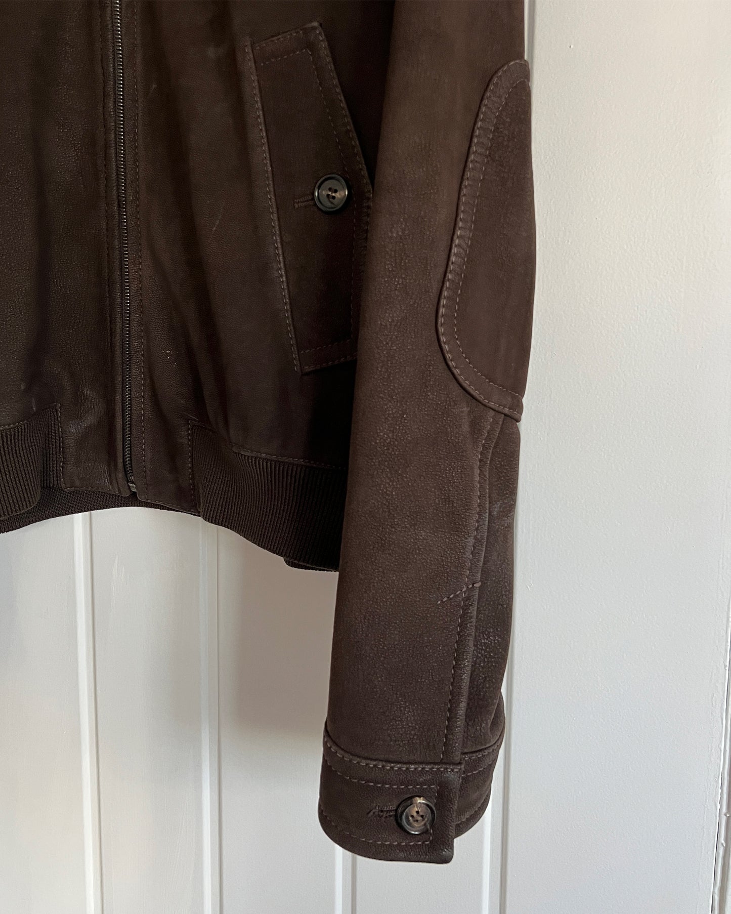 Prada Mainline AW2004 Brown Leather Jacket - Size L