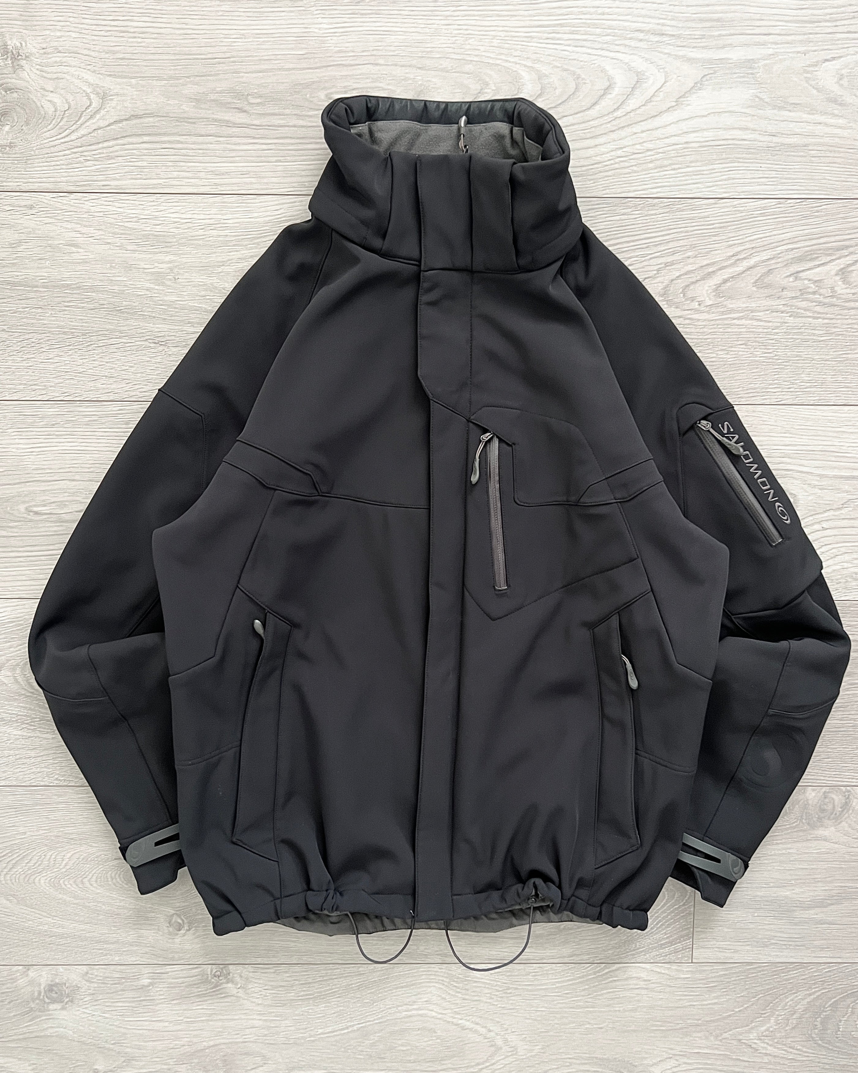 Salomon 00s Technical Fleece Lined Panelled Softshell Jacket 