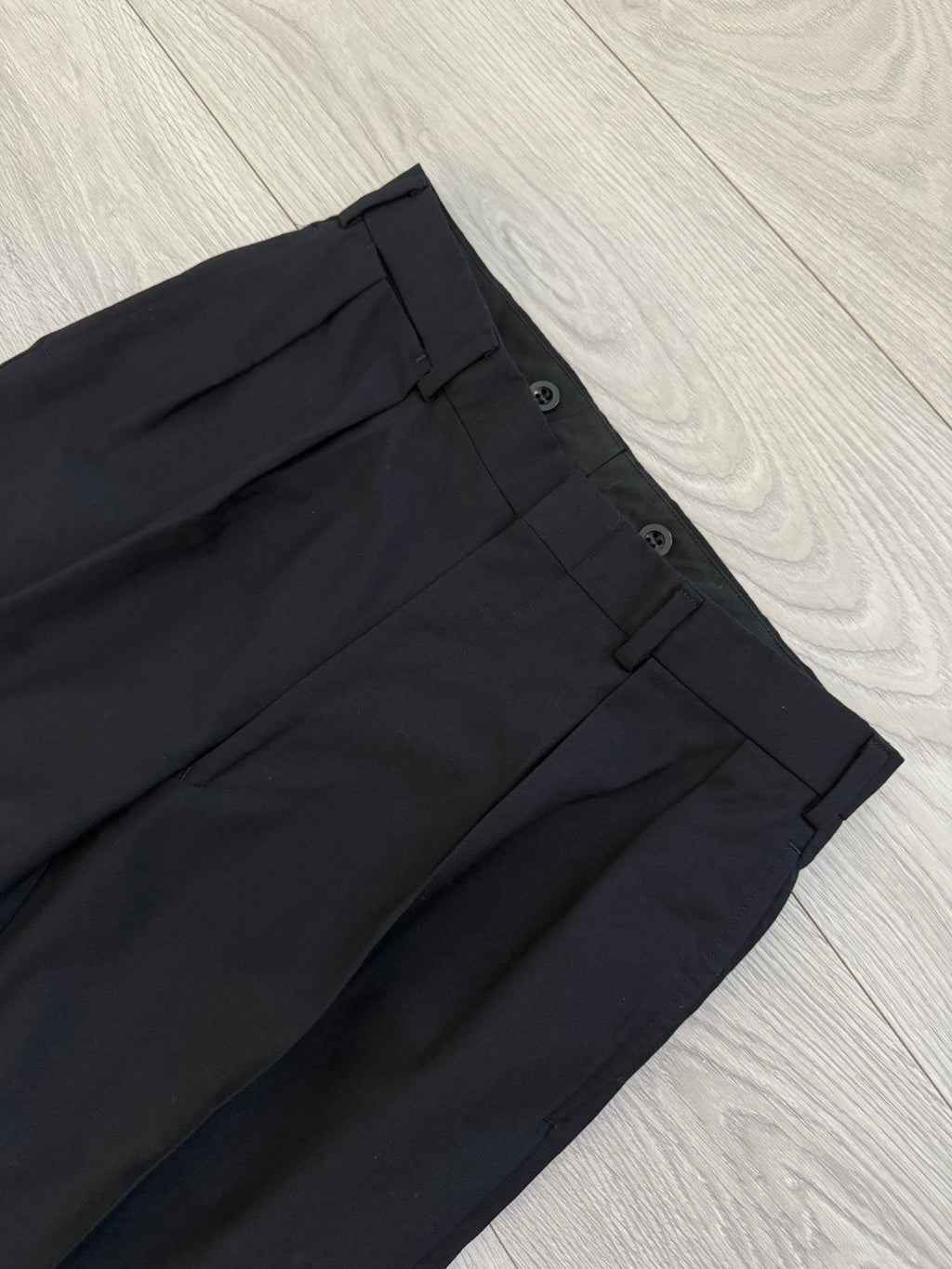 Ralph Lauren 1990s 2B Pleated Wool Suit Navy - Size S Jacket / 30" Waist