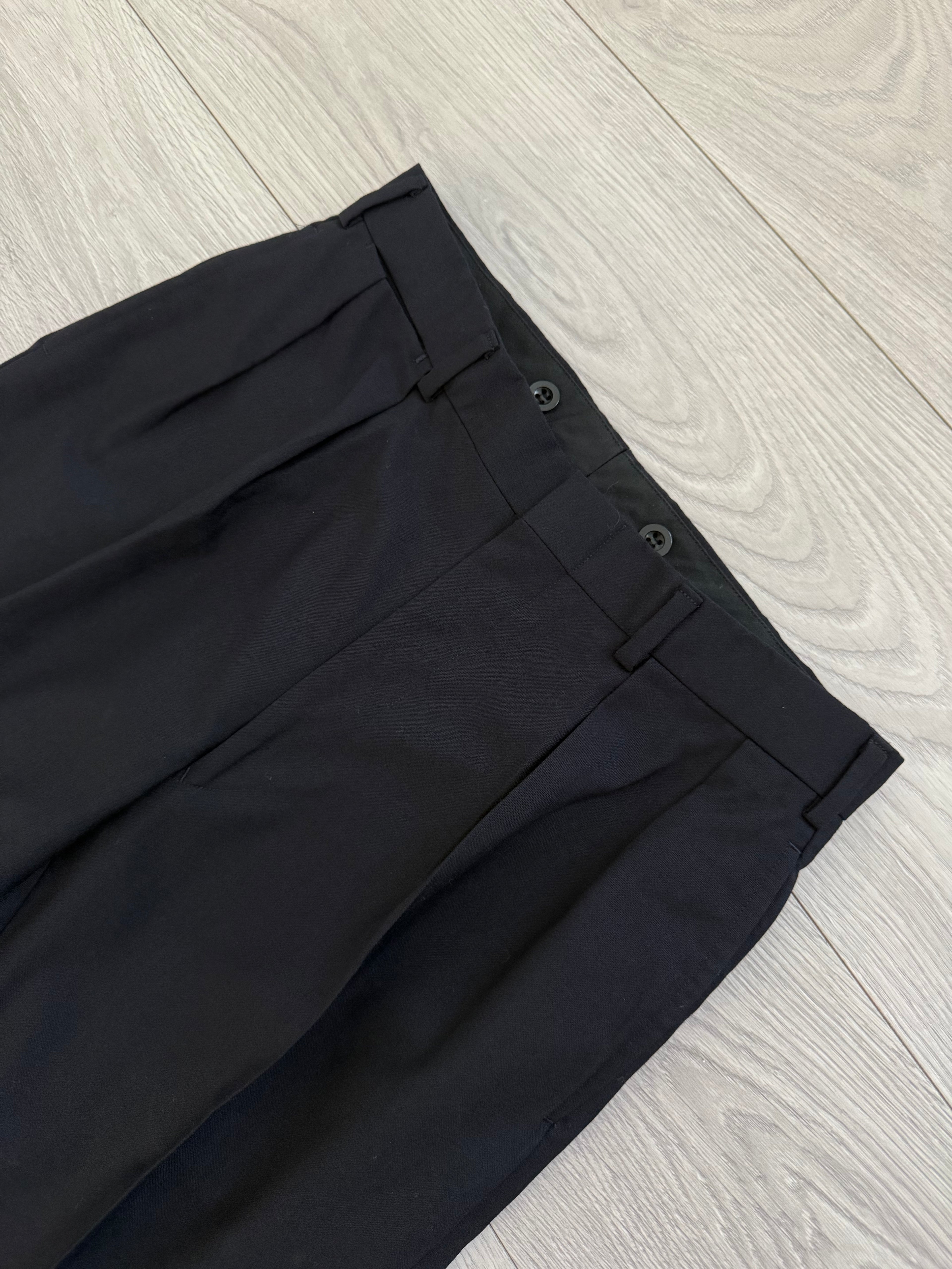 Ralph Lauren 1990s 2B Pleated Wool Suit Navy - Size S Jacket / 30" Waist