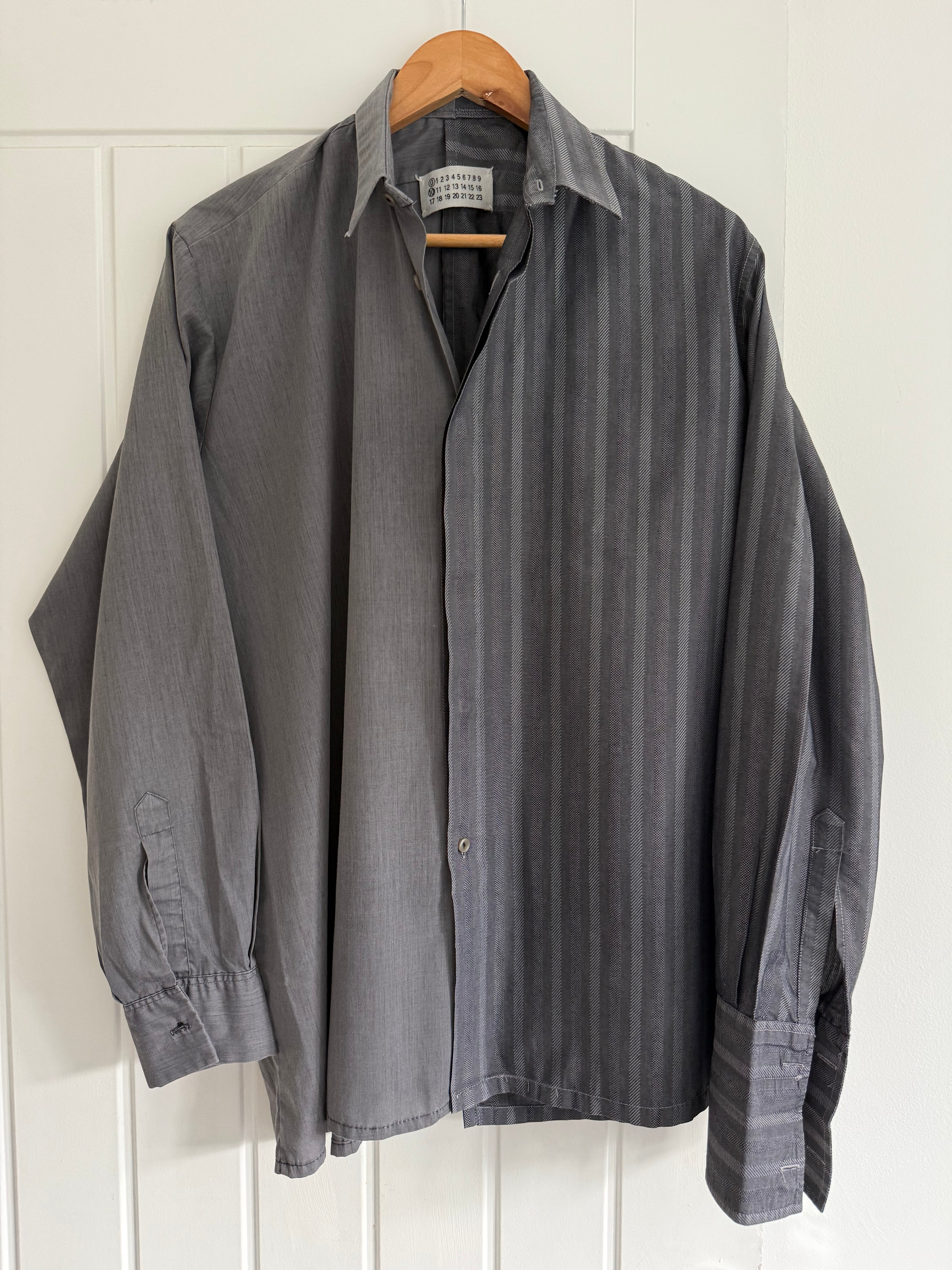 Maison Martin Margiela AW2001 Artisanal Line (0)(10) Reconstructed Split Shirt - Size L