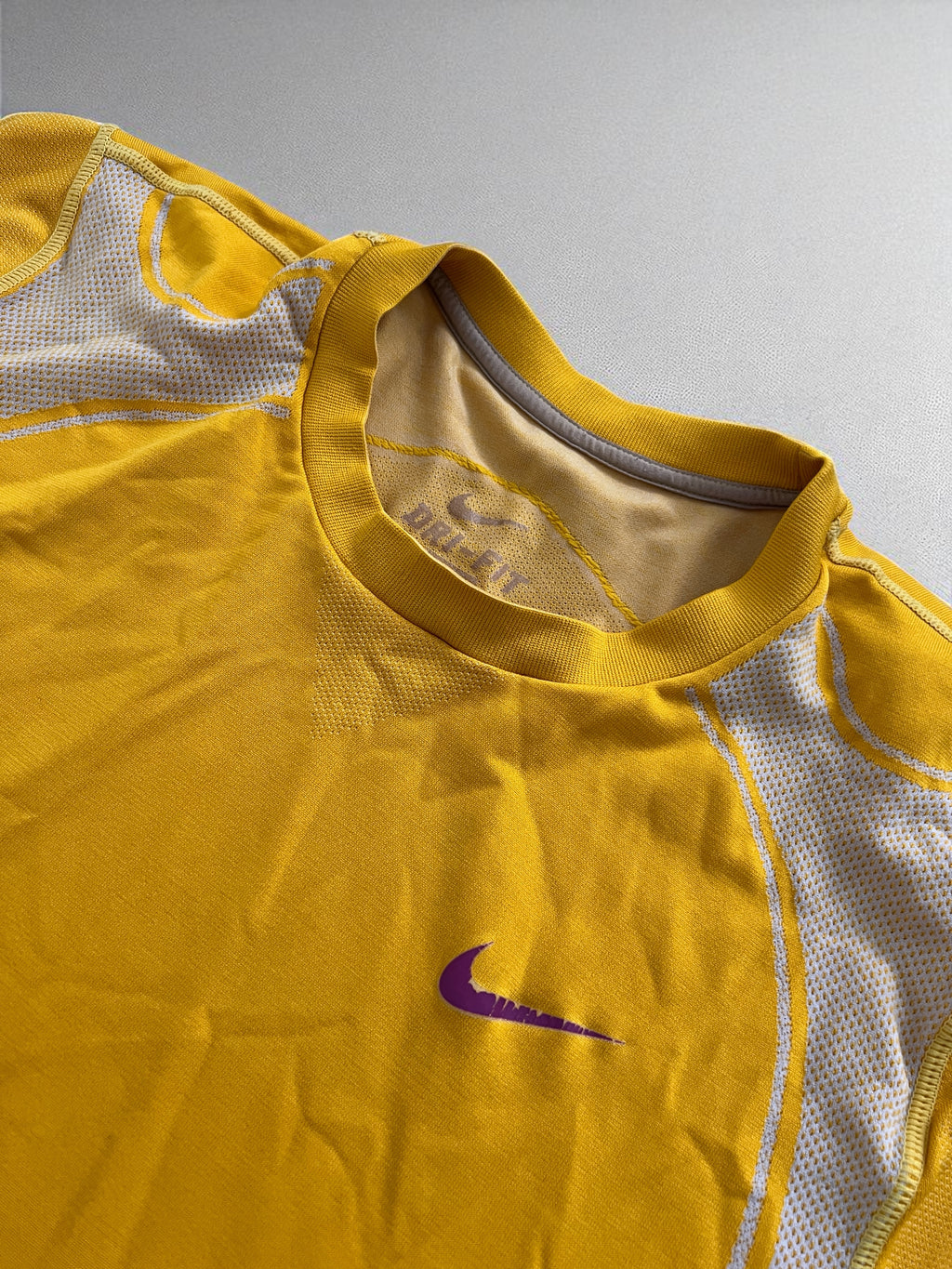 Nike 2010' Dri-Fit Technical T-Shirt Yellow - Size S
