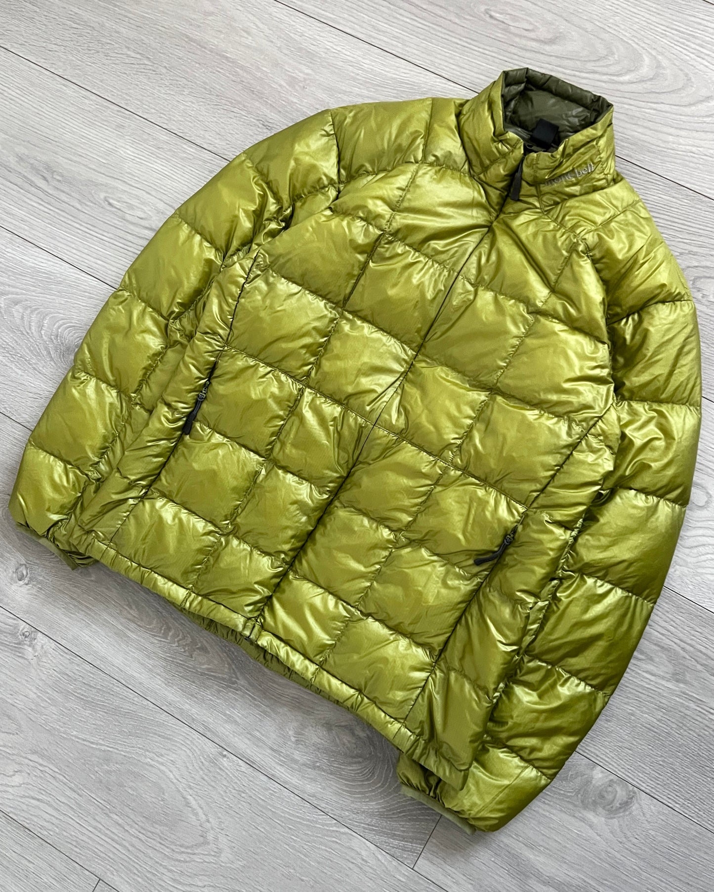 Montbell 00s Square Stitch Nylon Down Puffer Jacket - Size S