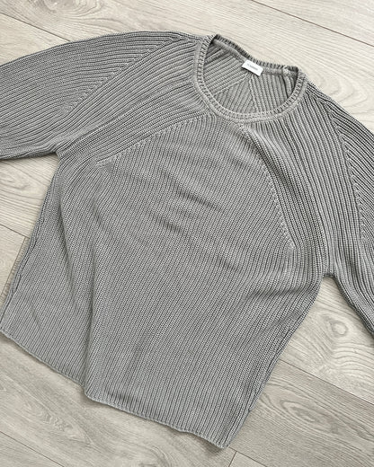 Jil Sander by Raf Simons 00s Raglan Ribbed Knit Sweater - Size M