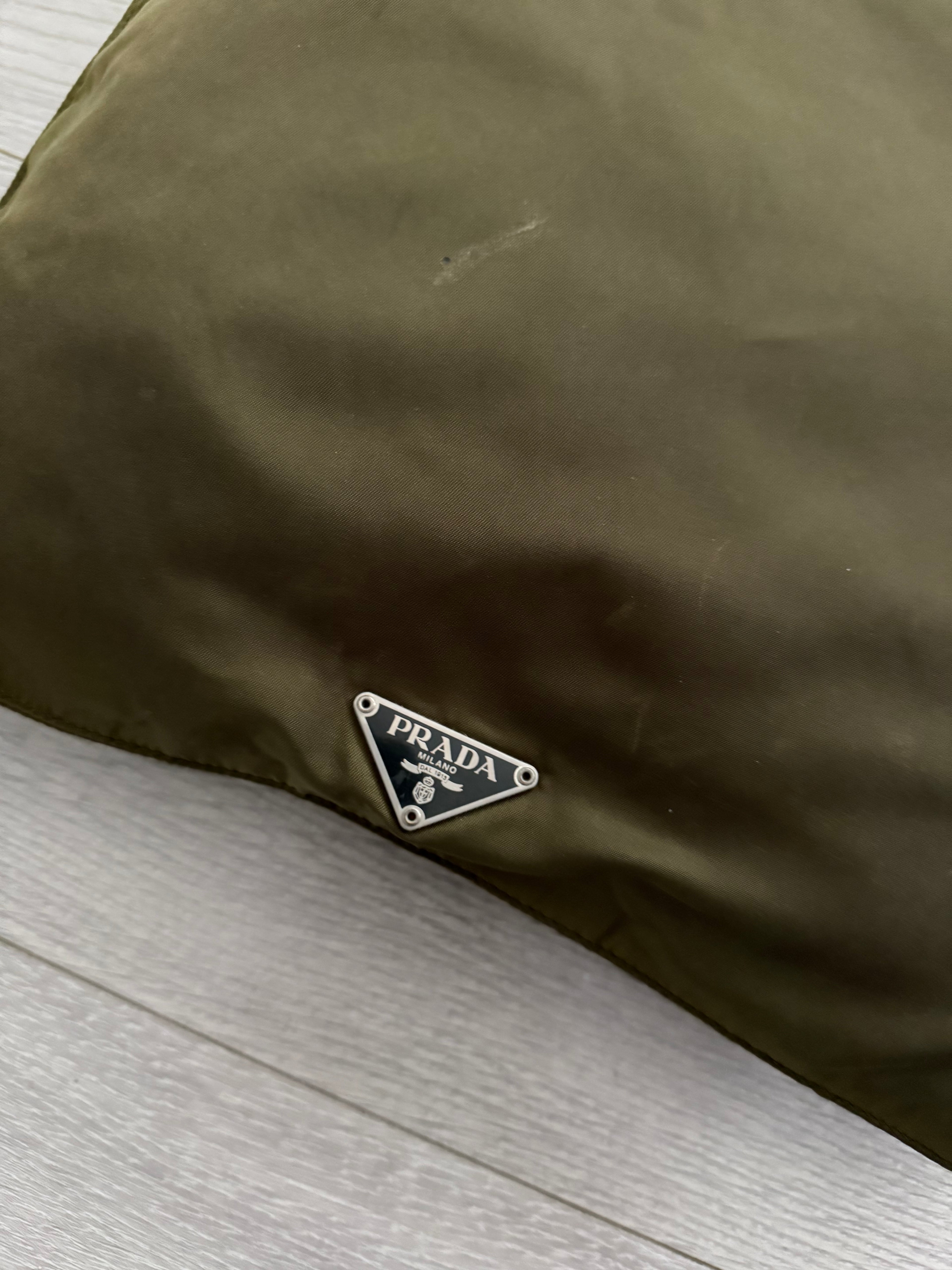 Prada Mainline Vintage Vela Nylon Plaque Logo Crossbody Bag