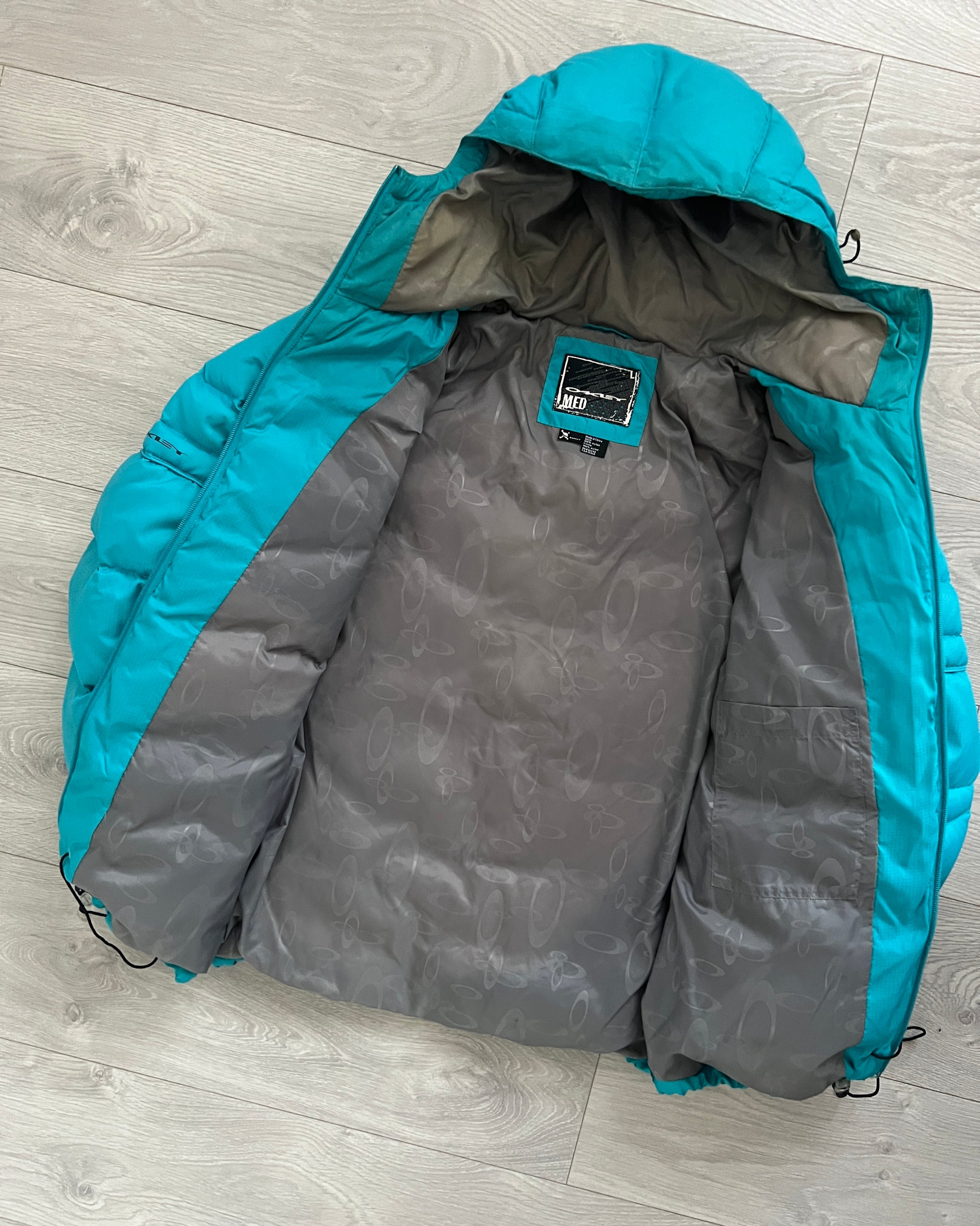 Oakley FW2006 Curve Panelled Tech Down Filled Puffer Jacket - Size M