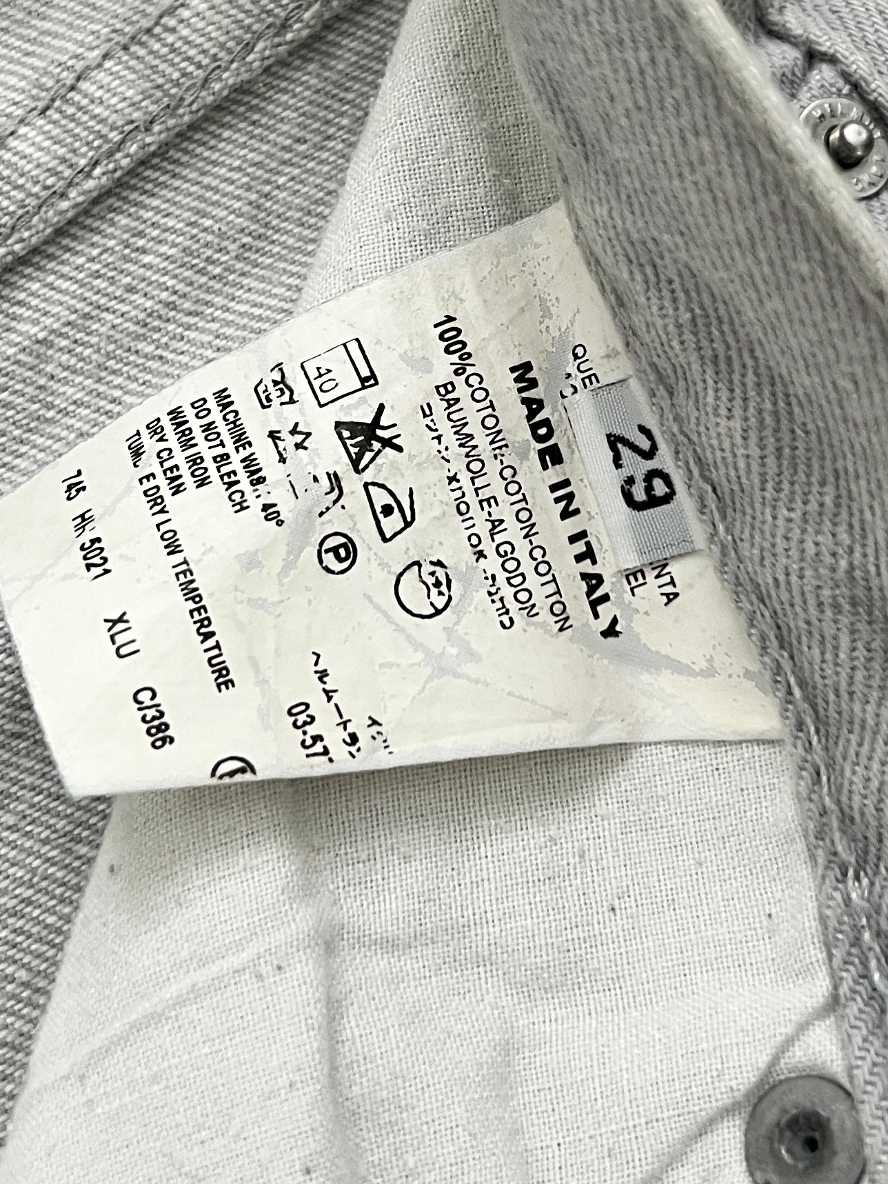 Helmut Lang 2003 Low Waist Bootcut 'Classic Coloured Denim' Jeans - Size 30