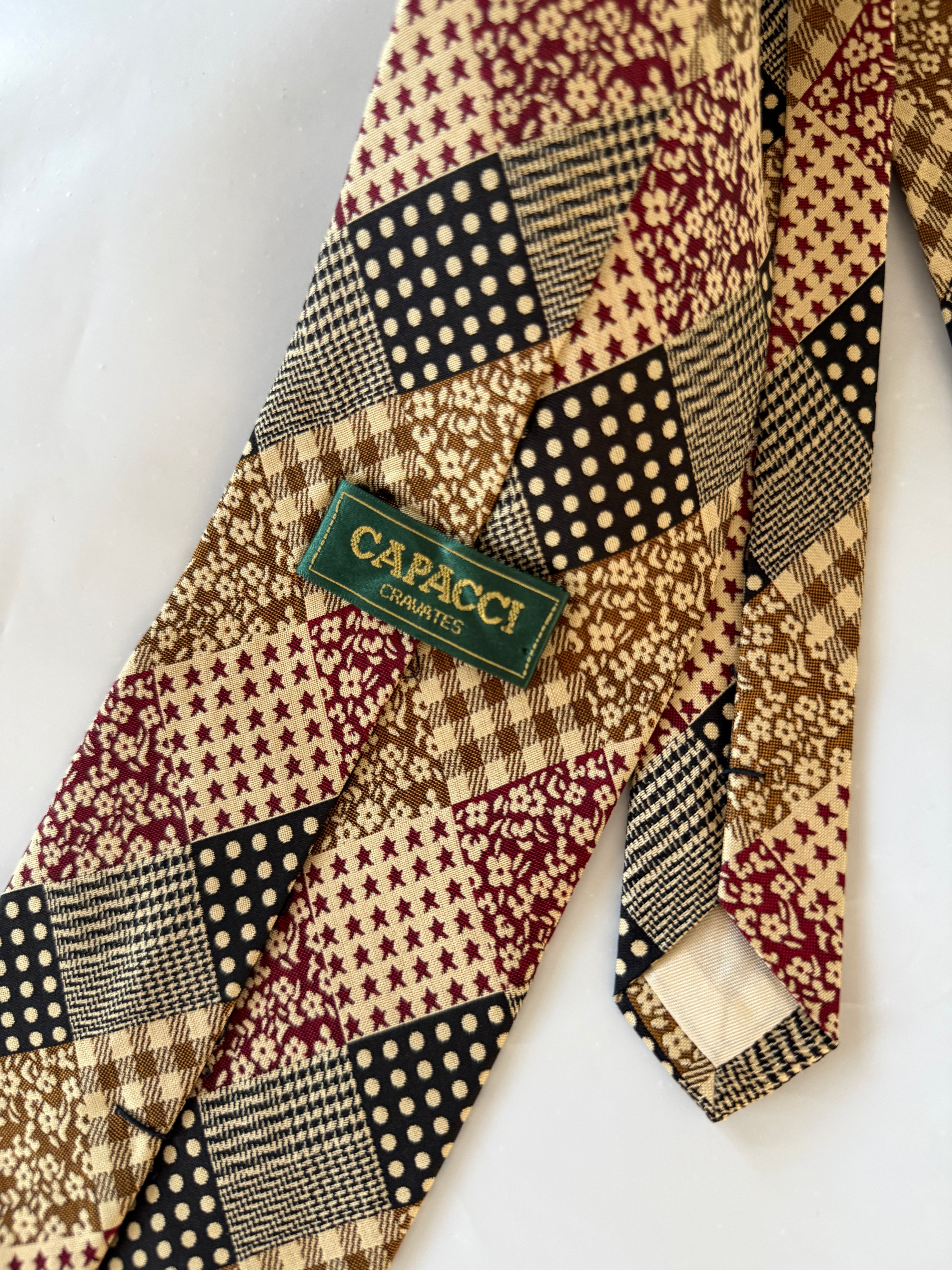 Capacci 1990s Silk Tie Made in Italy